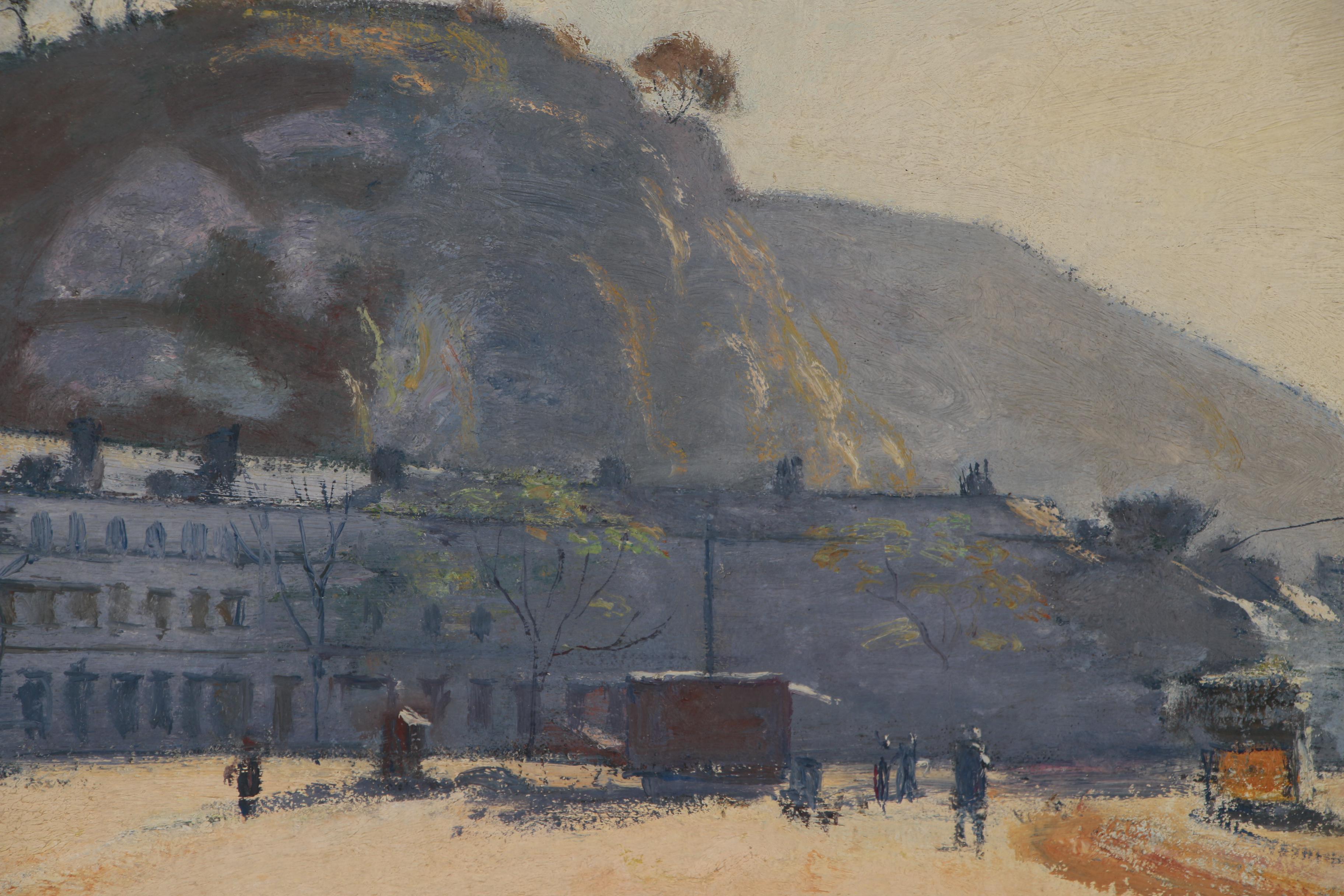 Paul de Castro Street Scene Oil Painting