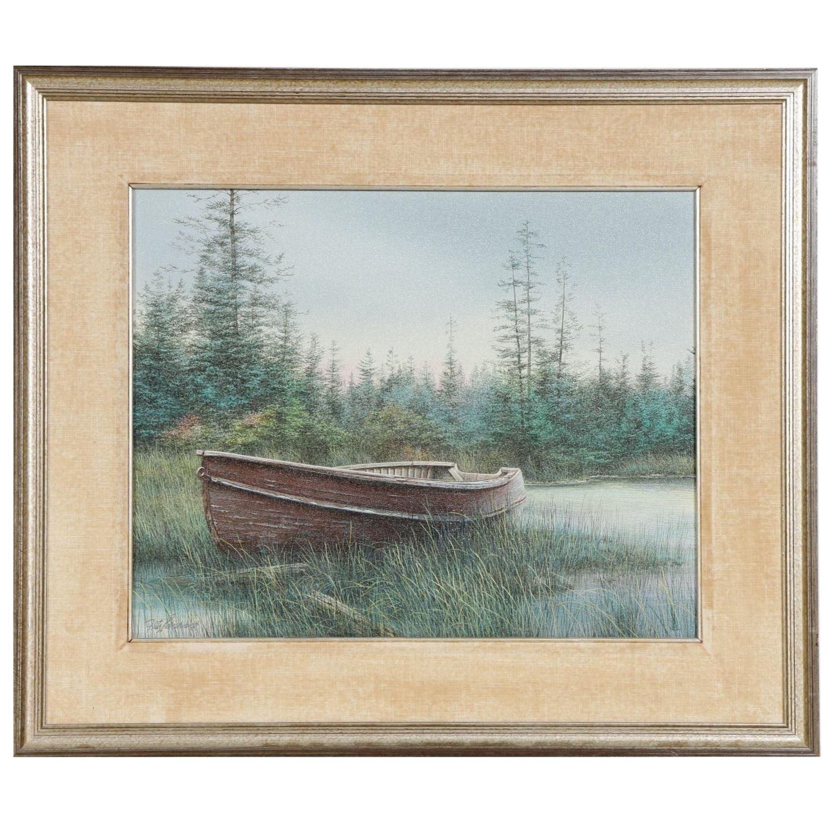 Frits Hoendervanger Acrylic Painting "Emerald Forest"