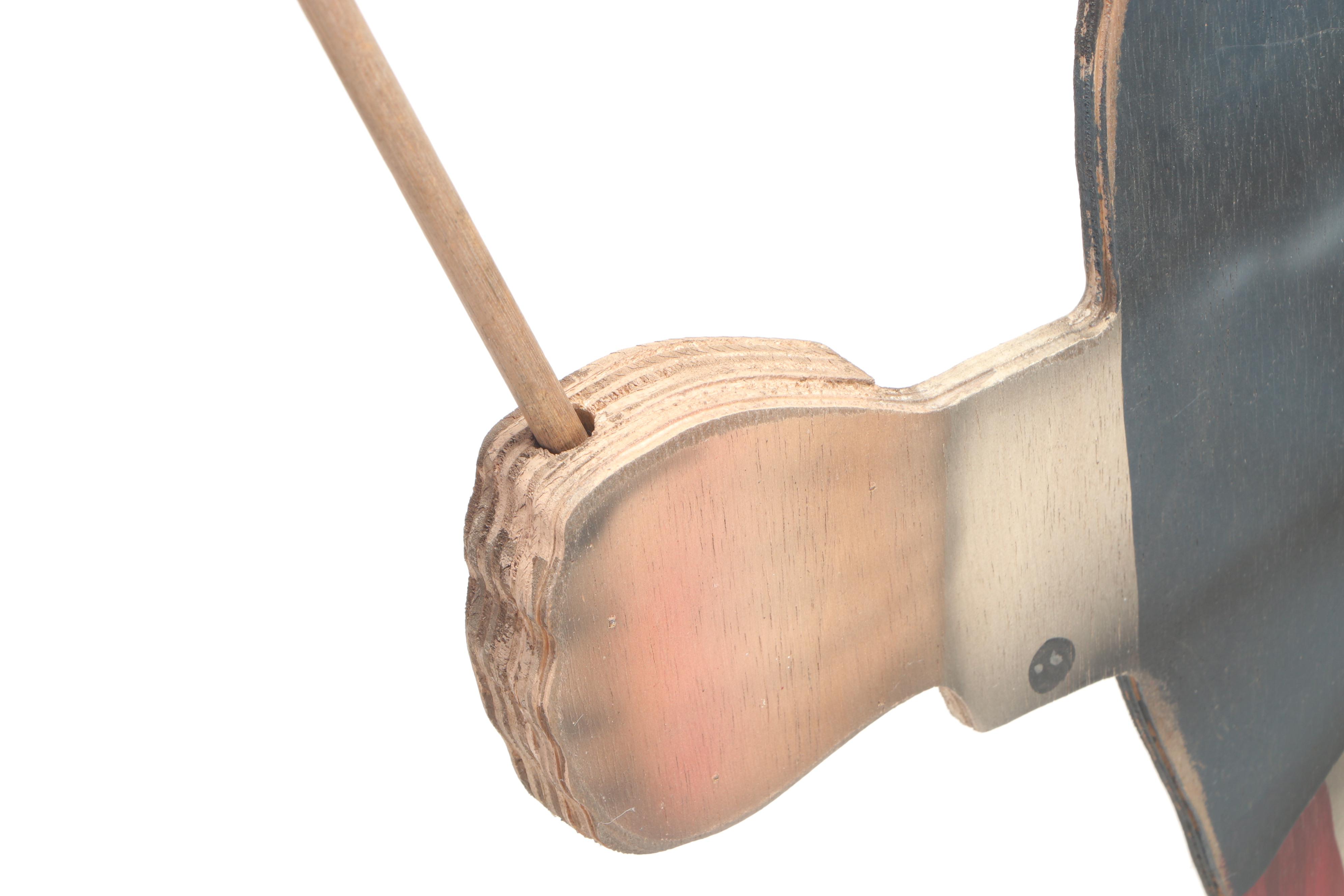 Bonnie Barrett of Boardwalk Studios Hand Painted Wood Cut-Out of Uncle Sam