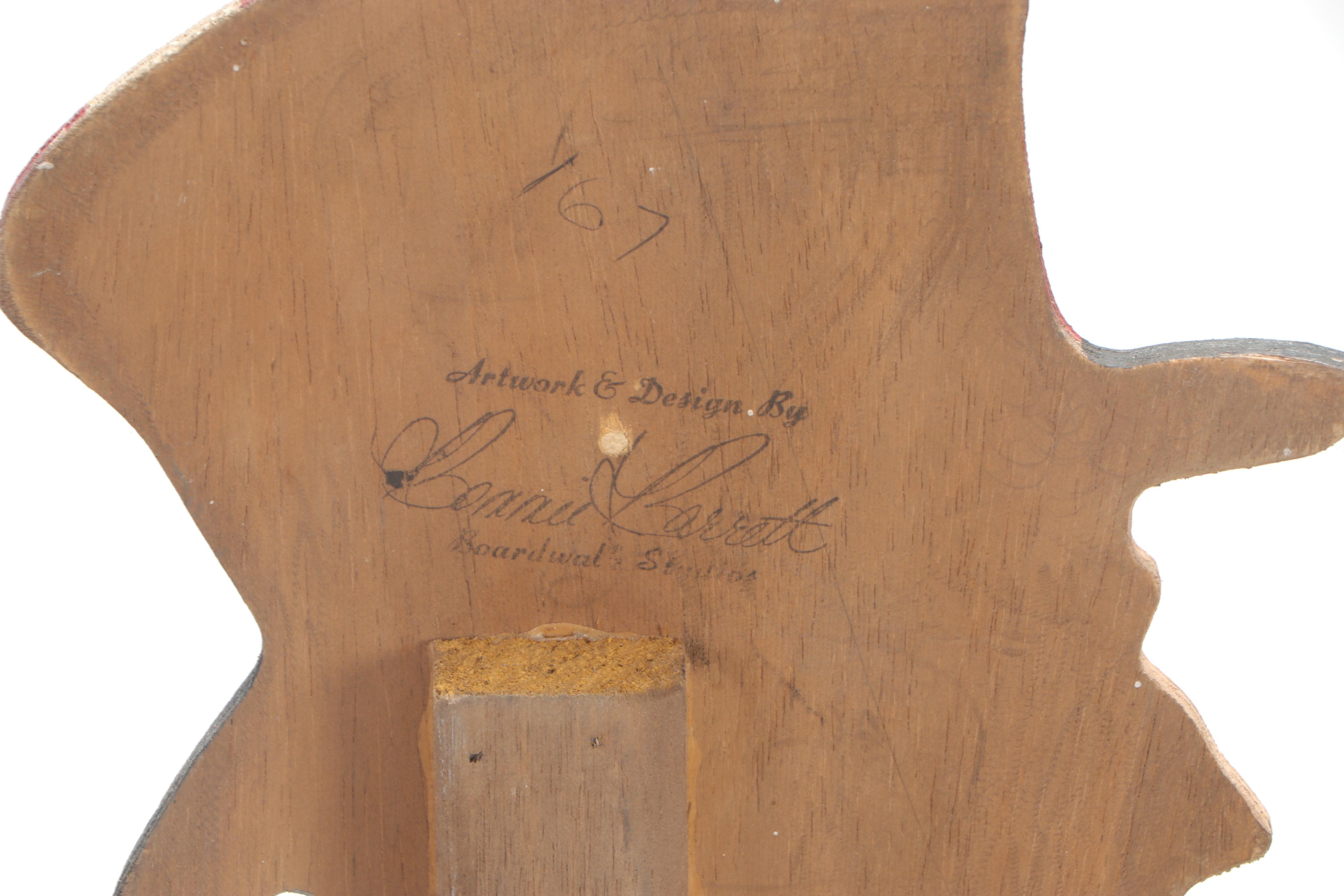 Bonnie Barrett of Boardwalk Studios Hand Painted Wood Cut-Out of Uncle Sam