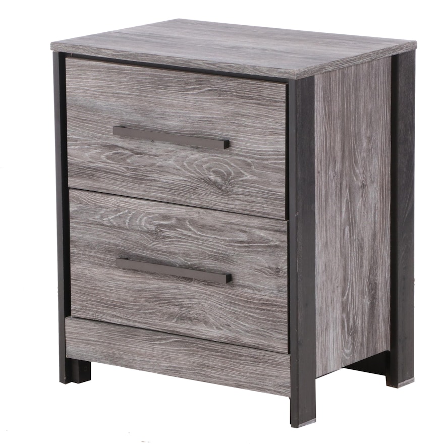 Ashley Furniture "Cazenfeld" Simulated Barnwood Nightstand