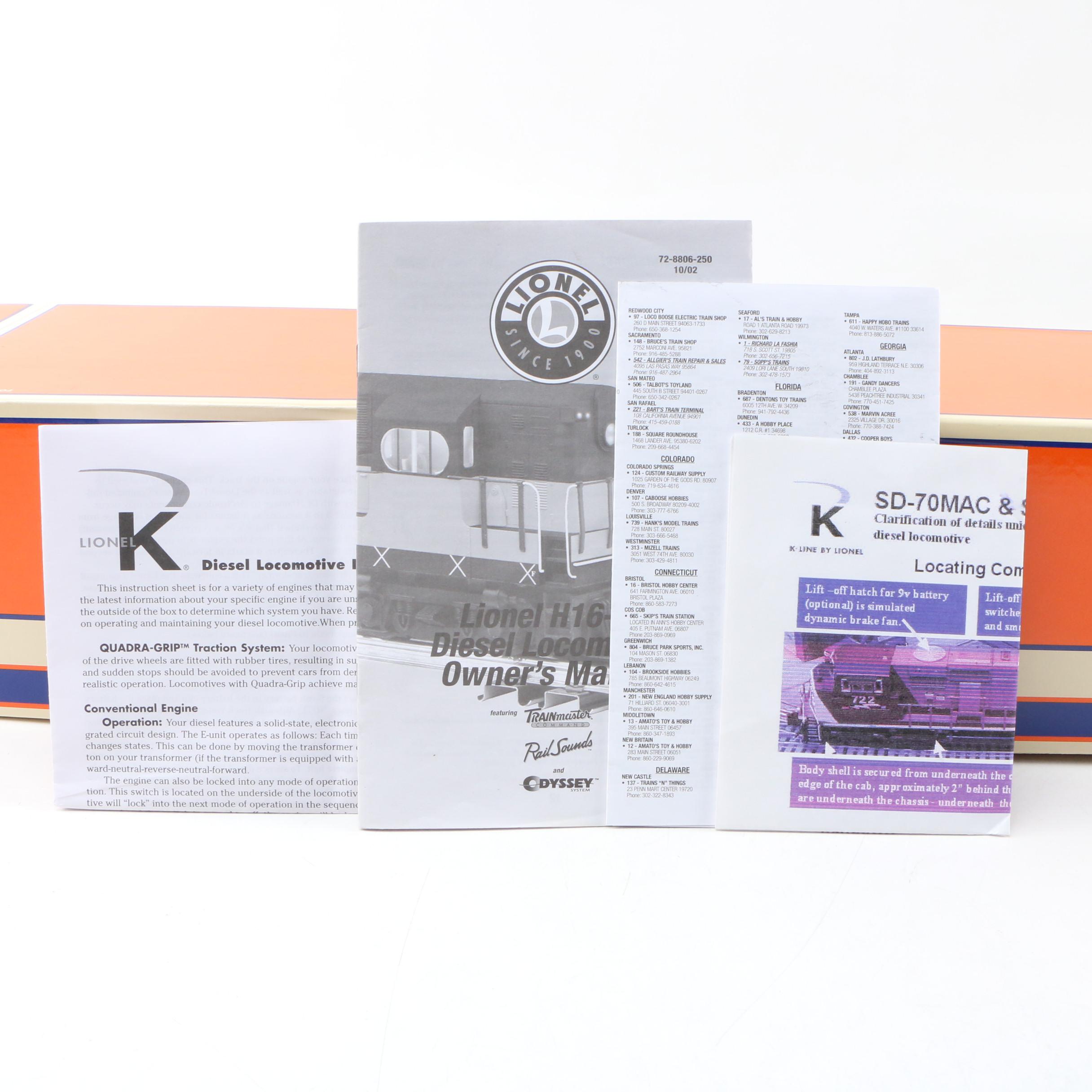 Lionel Santa Fe SD75 Diesel #204 Locomotive