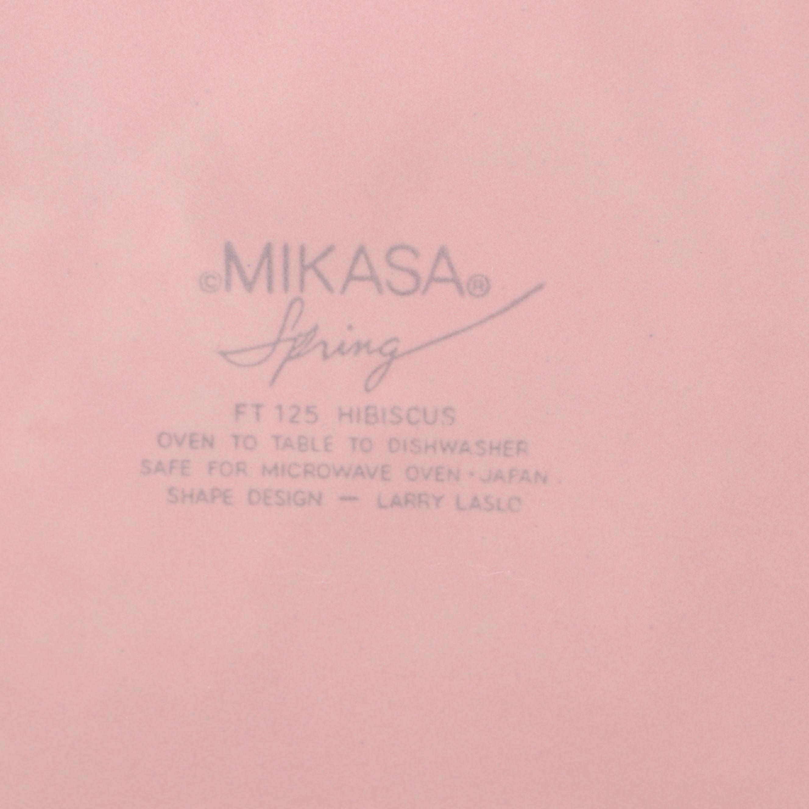 Mikasa Spring Collection "Hibiscus" Ceramic Dinnerware, 1982–1984