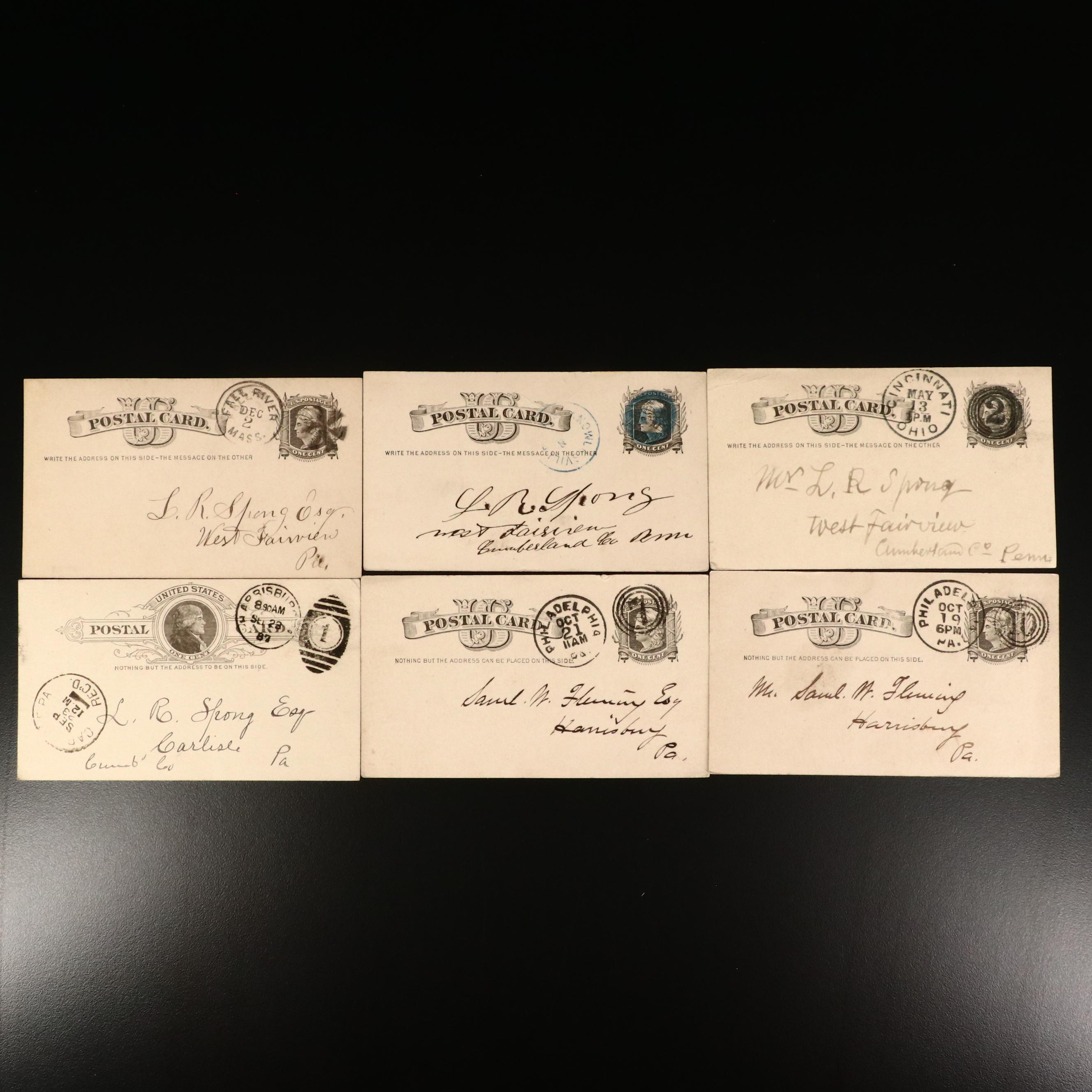 Antique Postcards, 1870s and 1880s