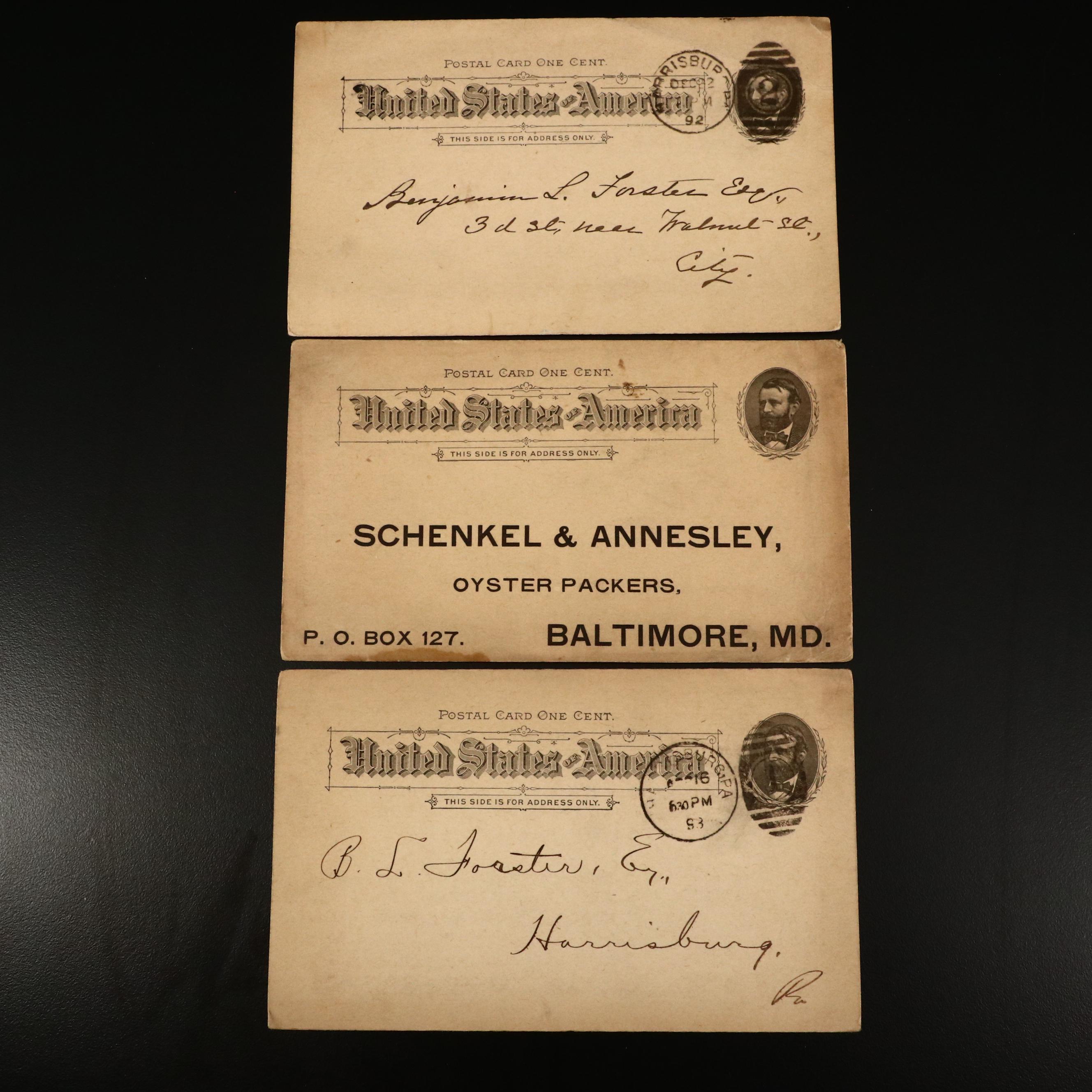 Antique Postcards, 1870s and 1880s