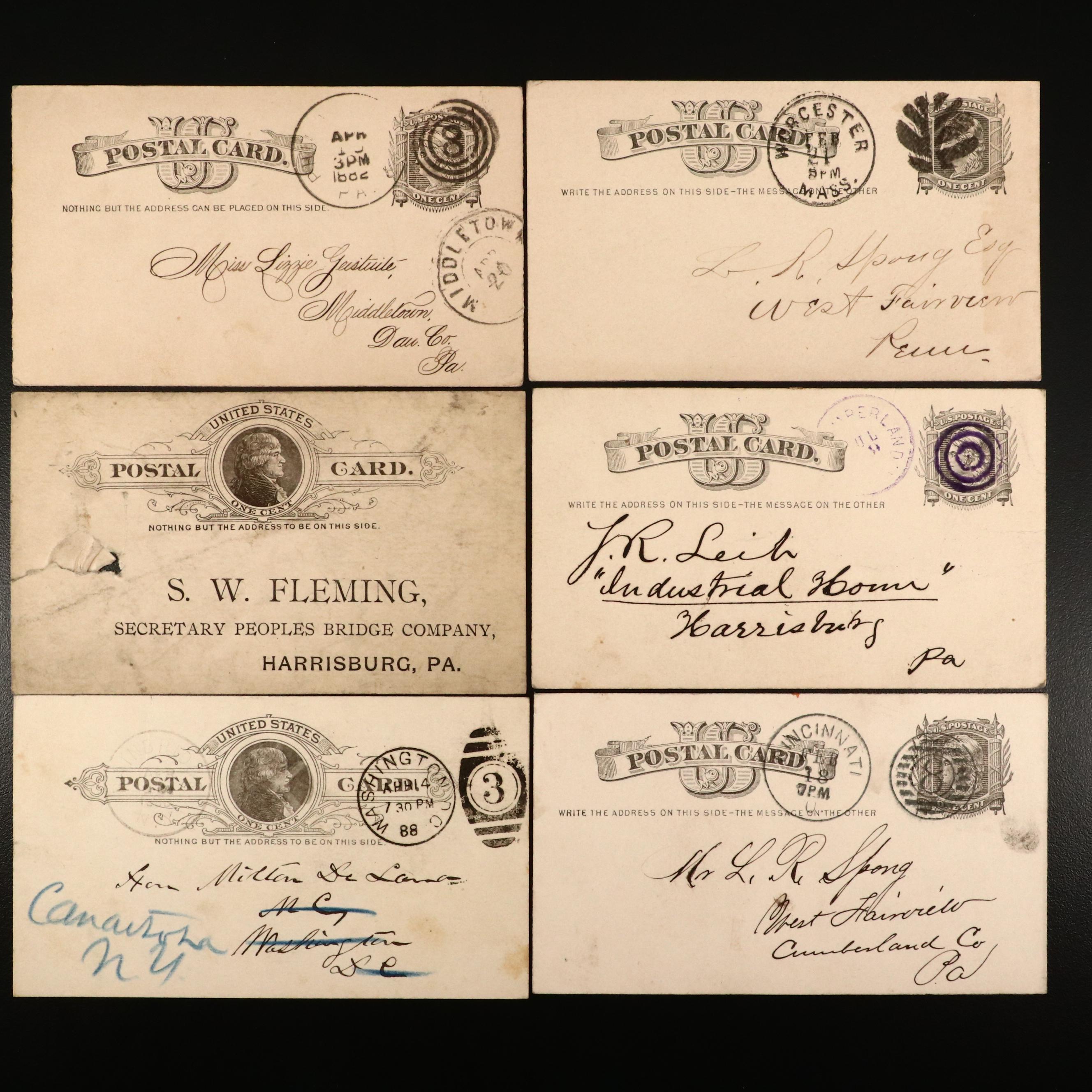 Antique Postcards, 1870s and 1880s