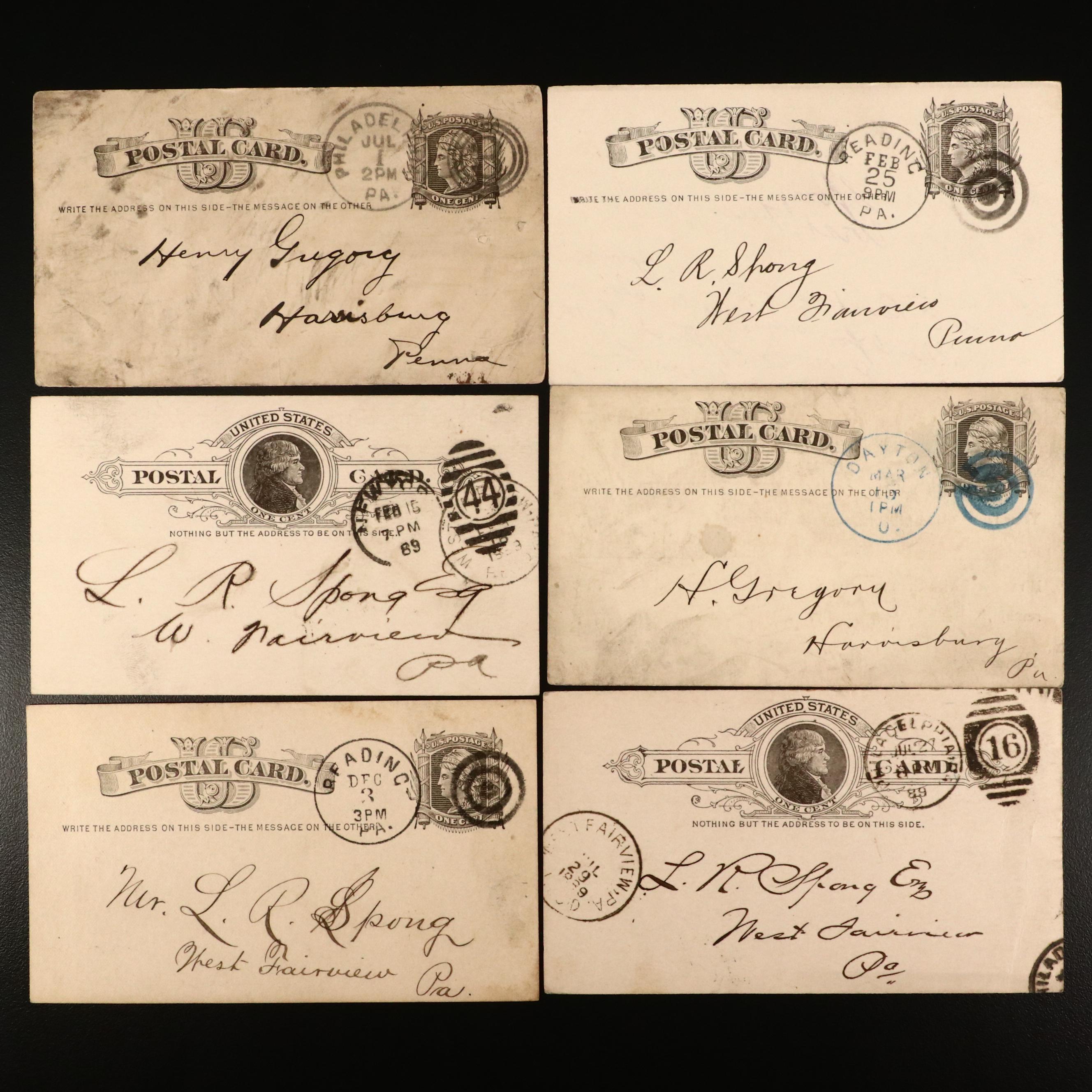 Antique Postcards, 1870s and 1880s