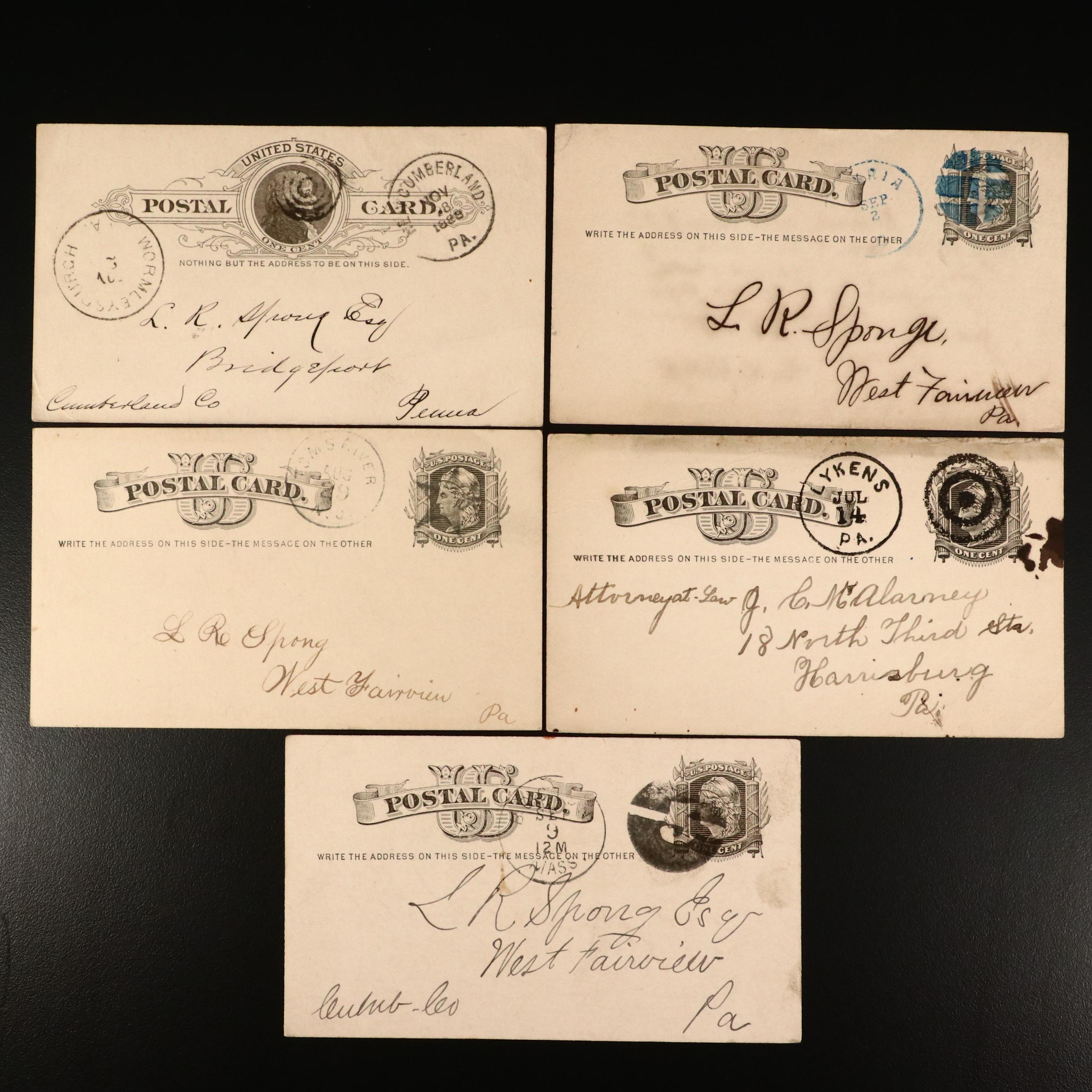 Antique Postcards, 1870s and 1880s