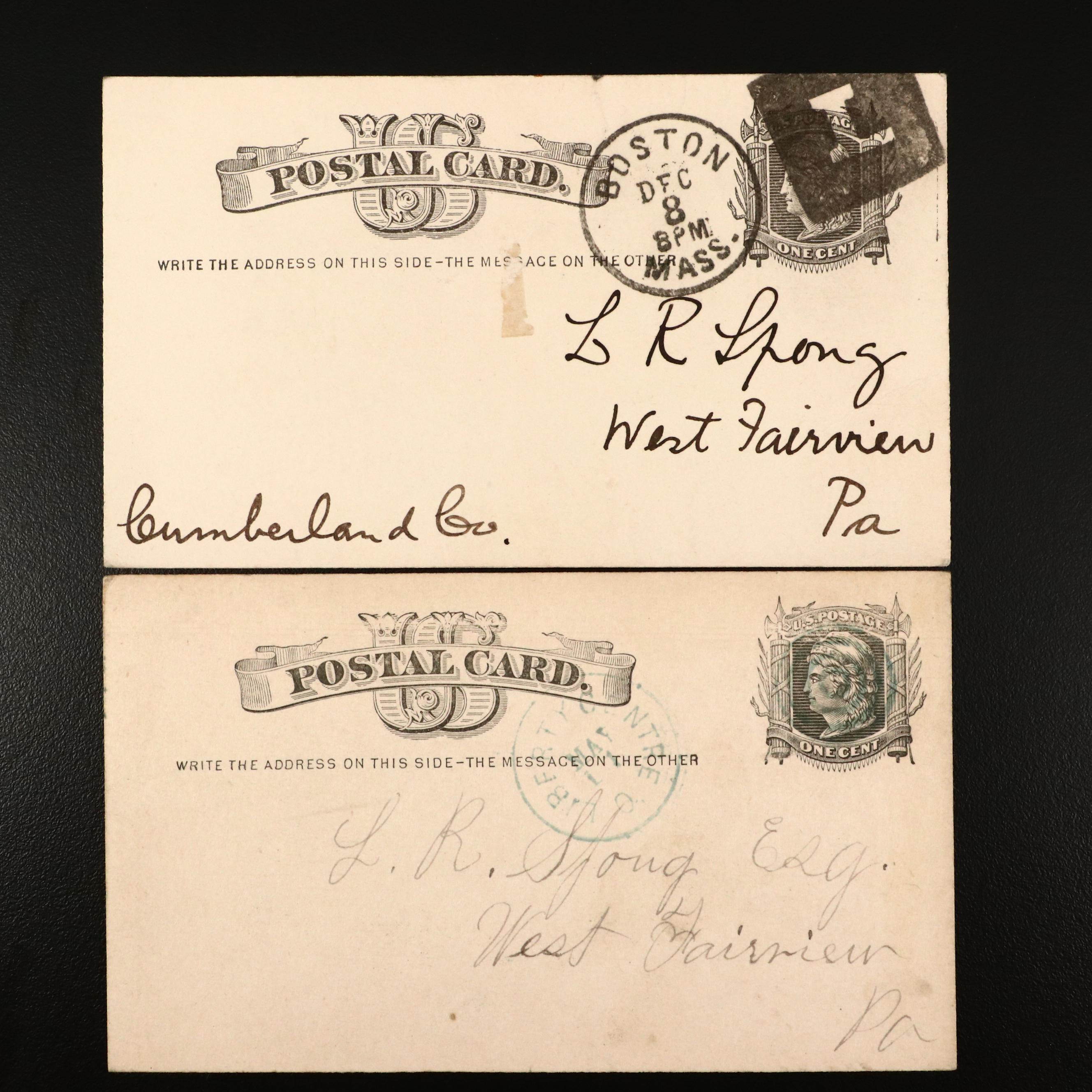 Antique Postcards, 1870s and 1880s