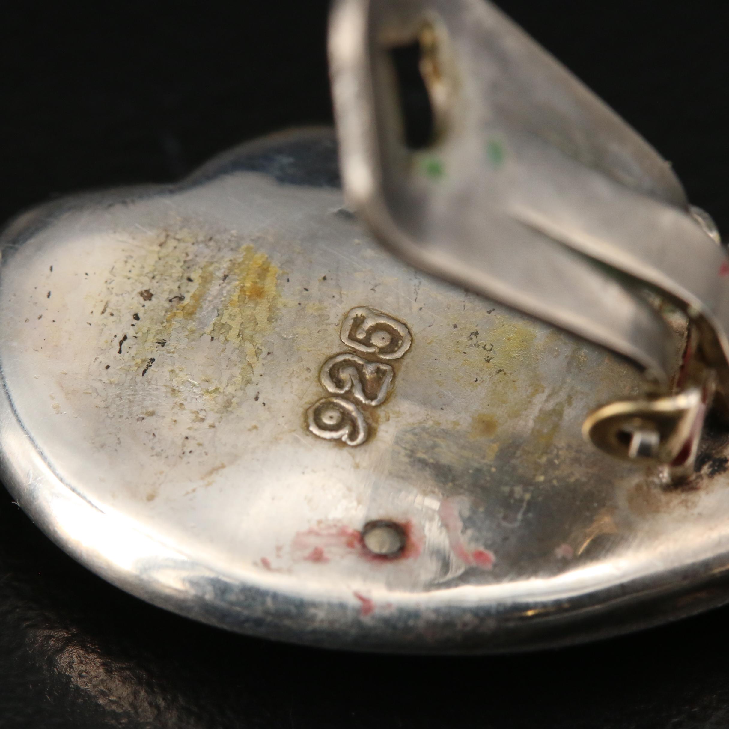 Sterling Silver Freeform Clip-On Earrings