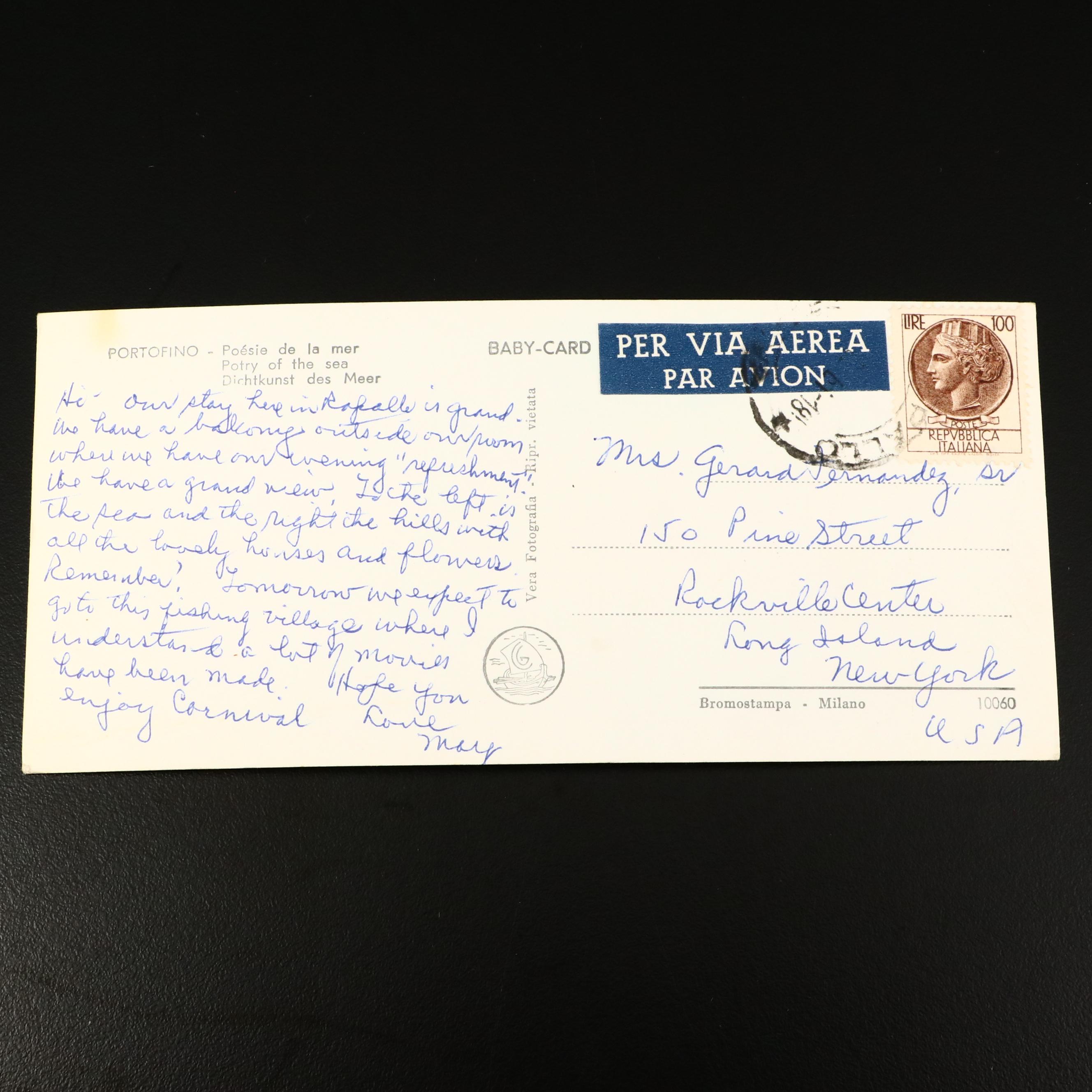 Sixty-Nine Antique to Vintage Used Italian Postcards