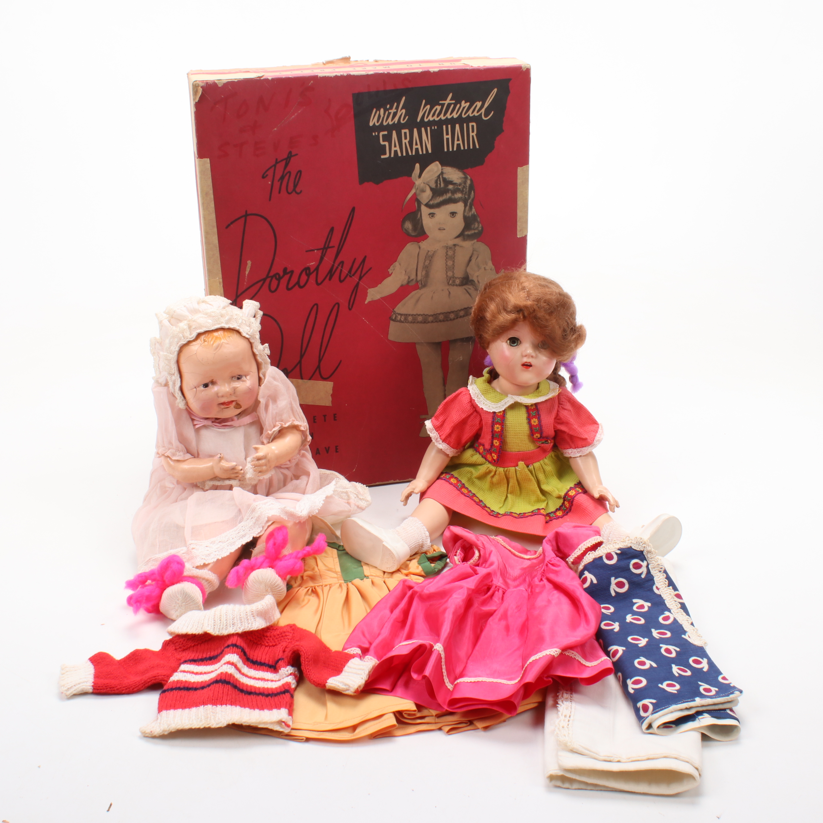 "The Dorothy Doll", Composition Baby Doll and Clothing and Accessories