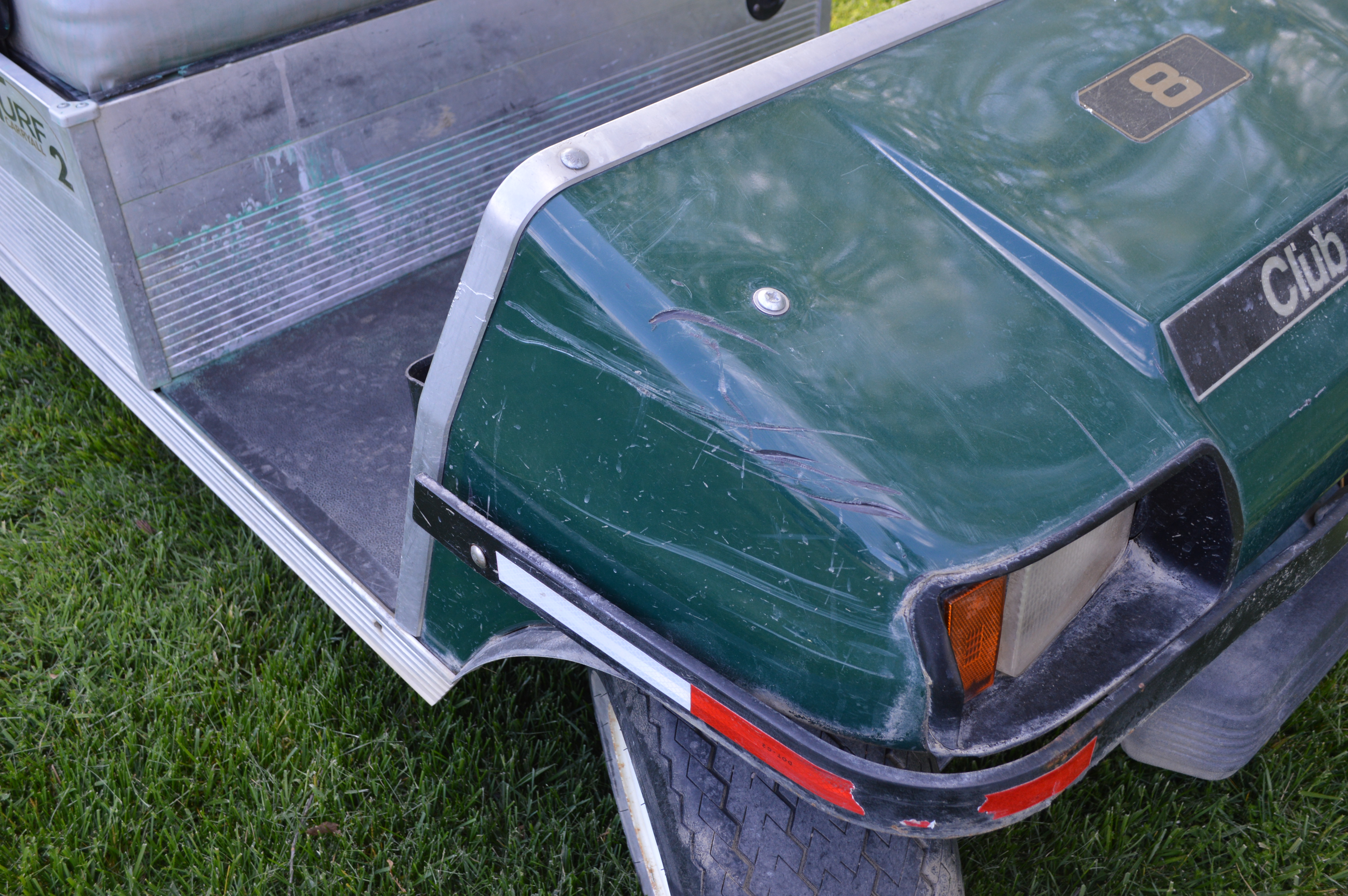 2010 Club Car Turf 2 Carryall Utility Golf Cart with Dump