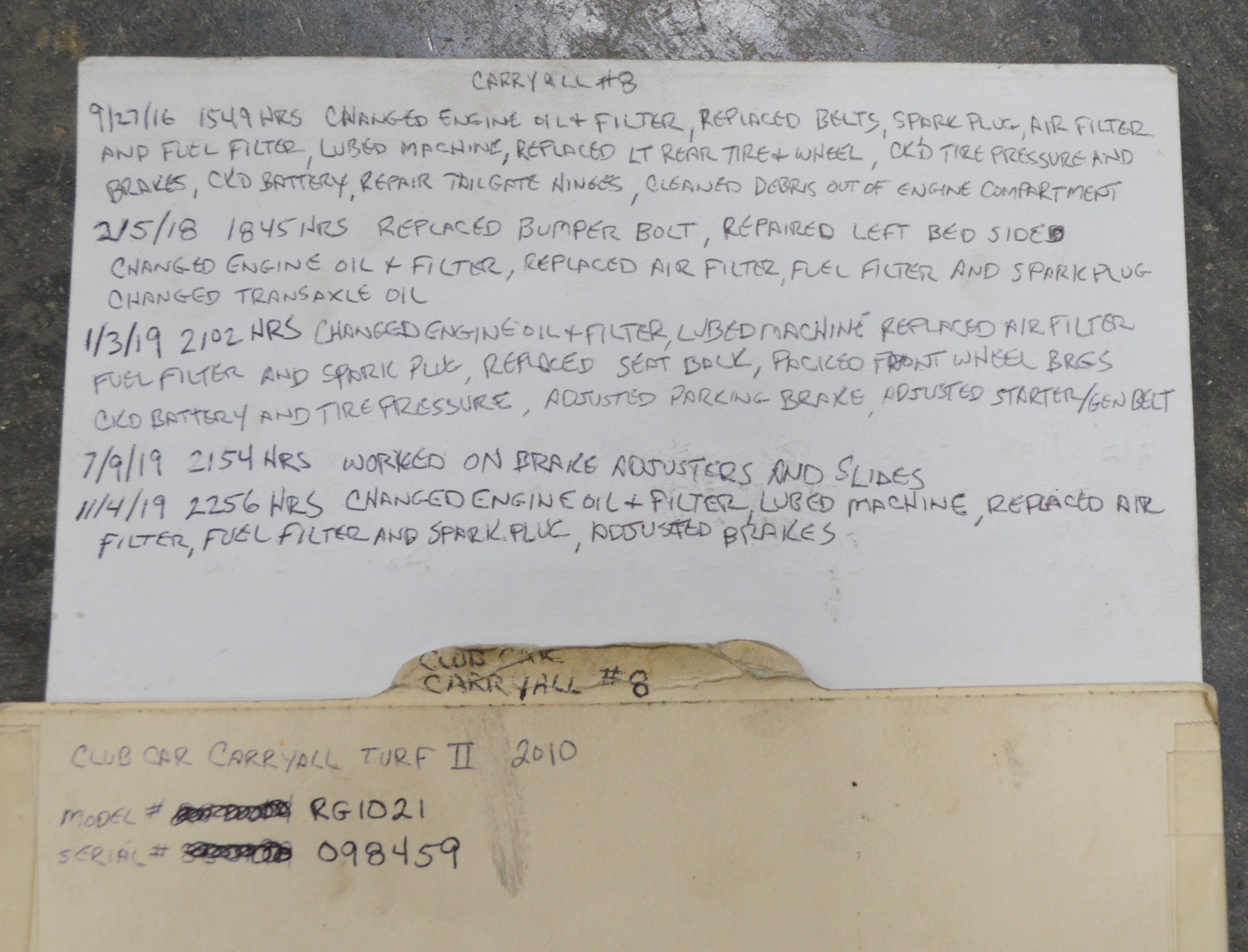 2010 Club Car Turf 2 Carryall Utility Golf Cart with Dump