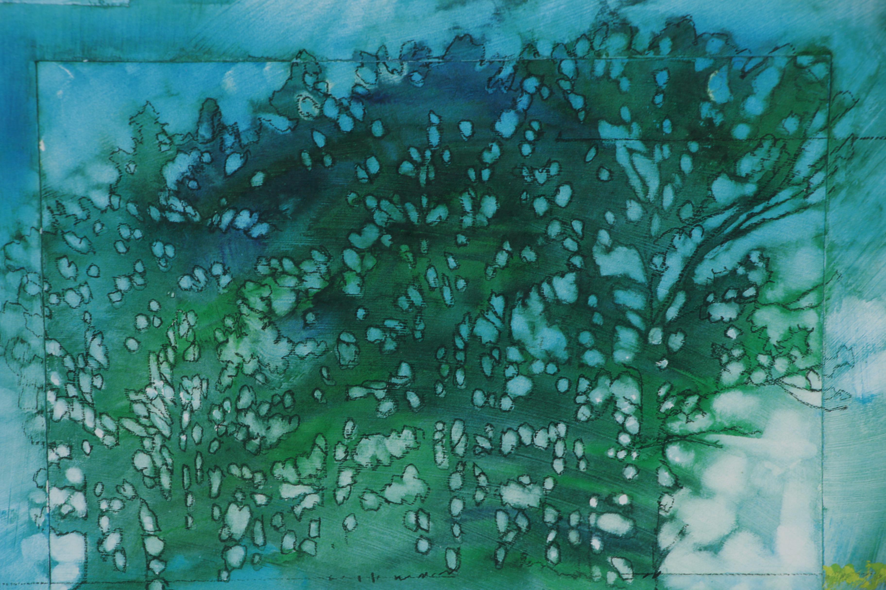Paul Melia Offset Lithograph "Meadow I", 1997