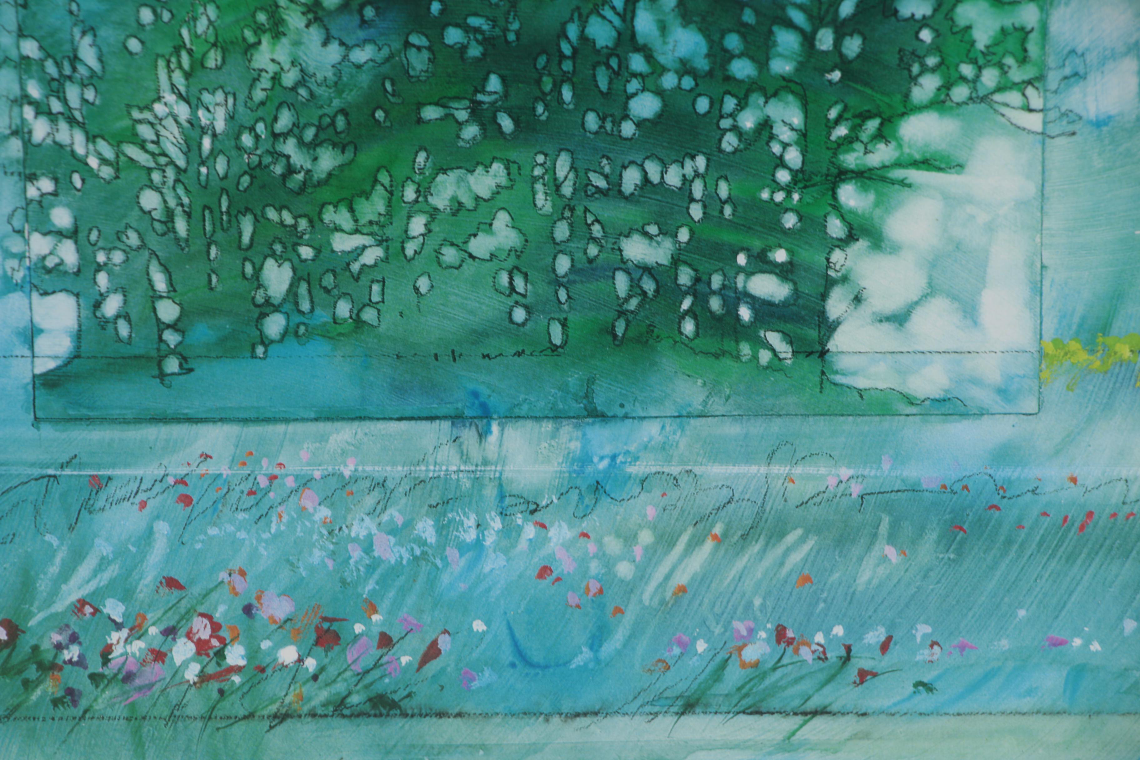 Paul Melia Offset Lithograph "Meadow I", 1997