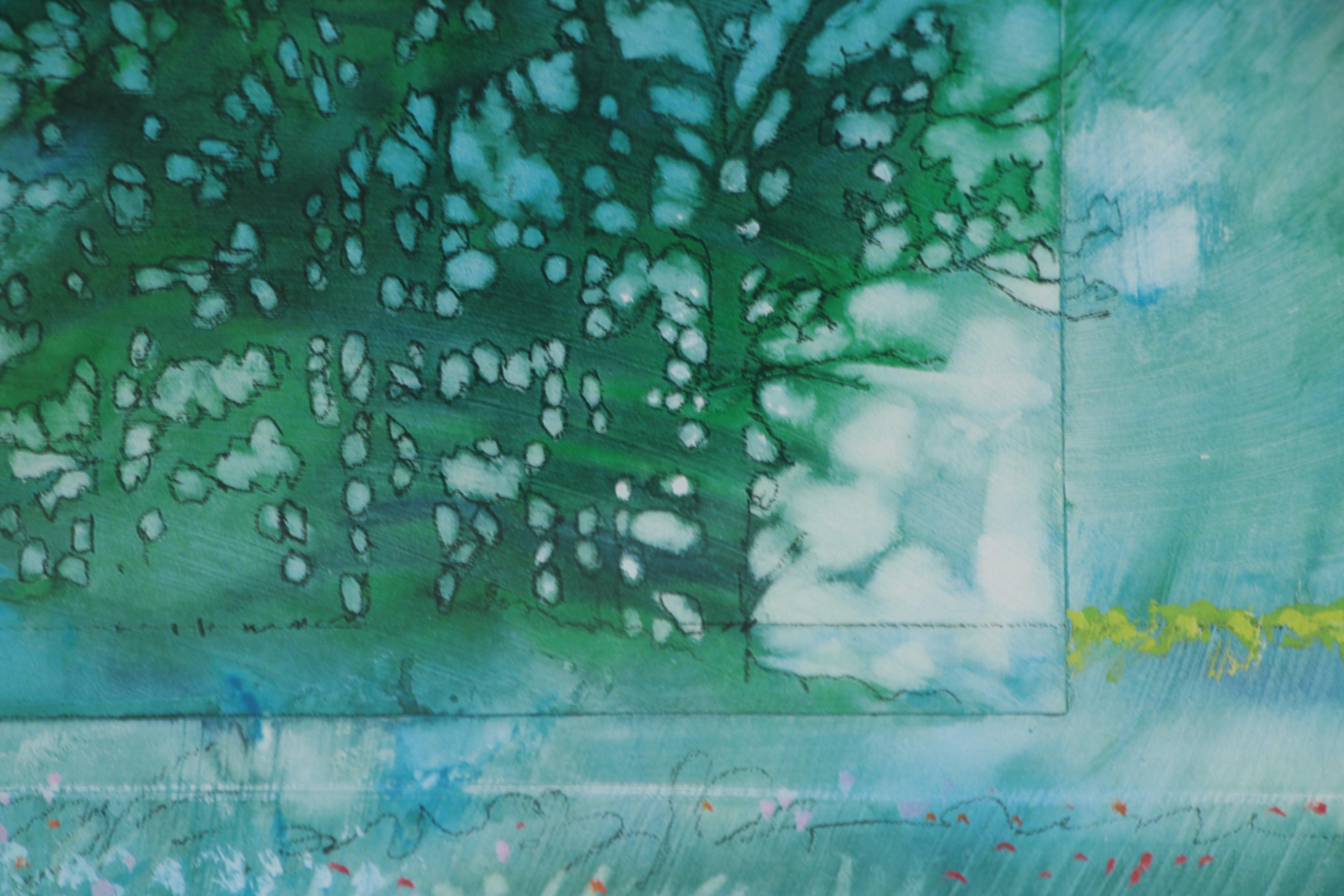 Paul Melia Offset Lithograph "Meadow I", 1997