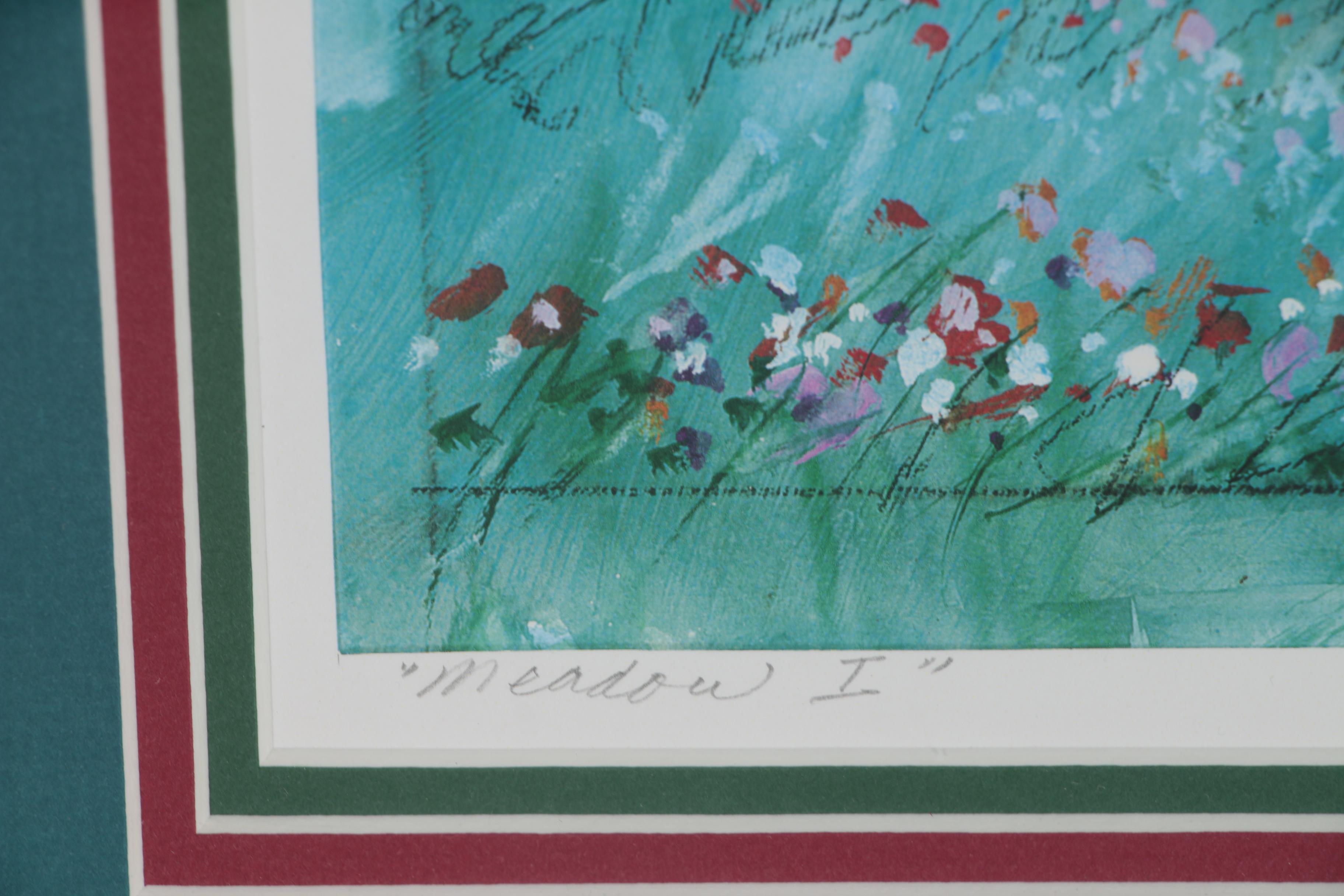 Paul Melia Offset Lithograph "Meadow I", 1997