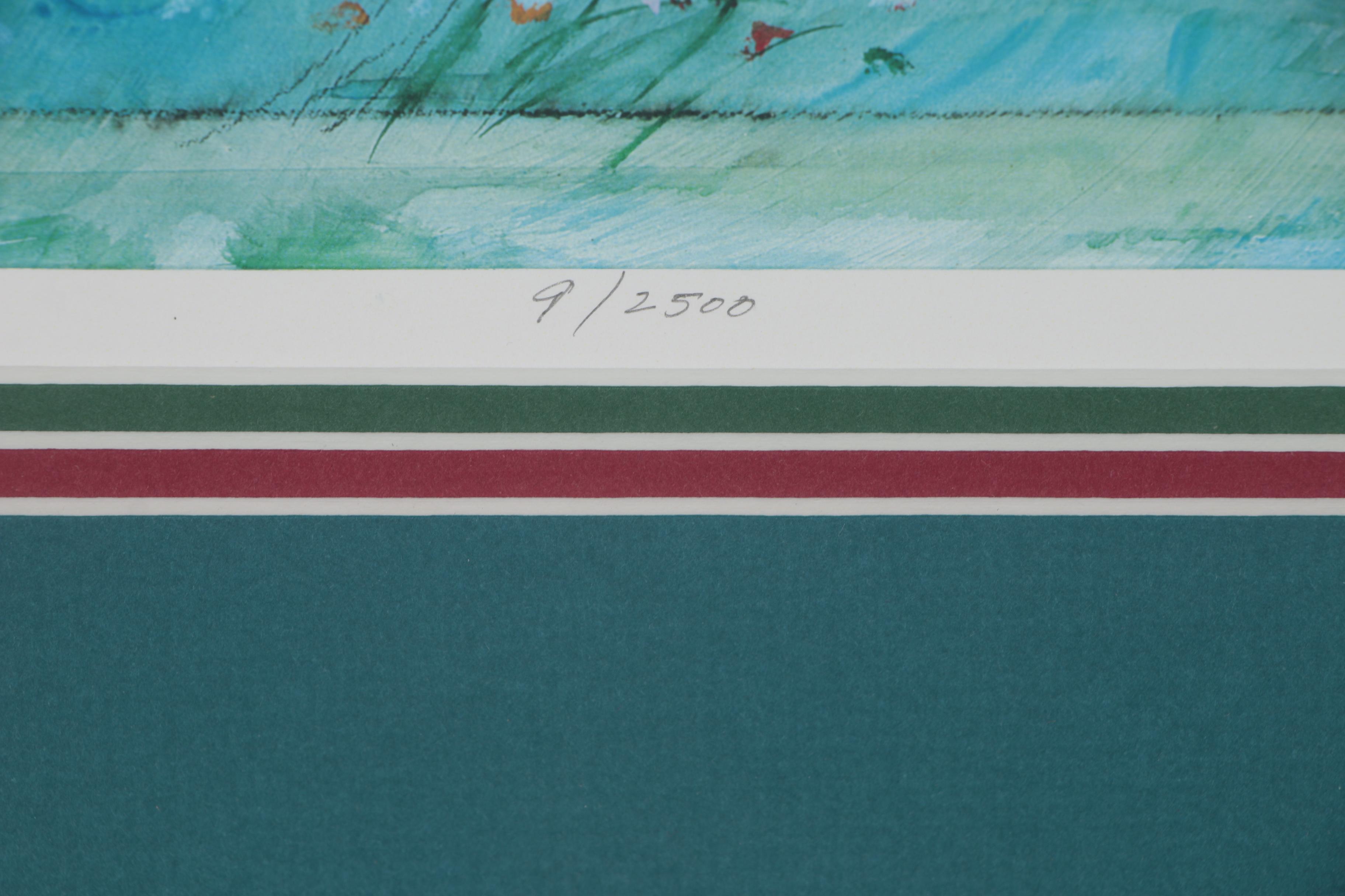 Paul Melia Offset Lithograph "Meadow I", 1997