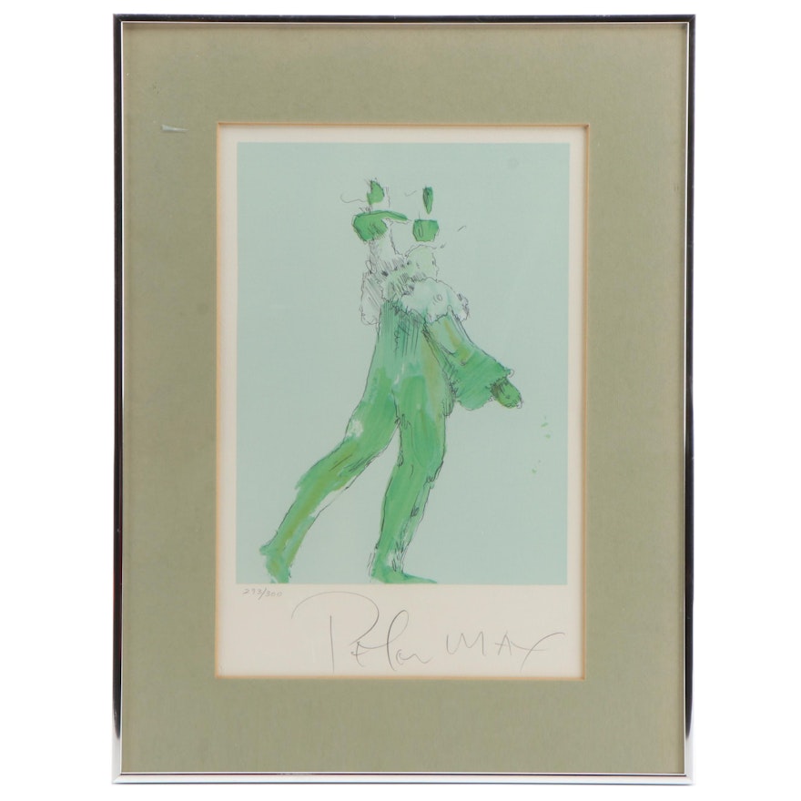 Peter Max Lithograph "Circus Performer"