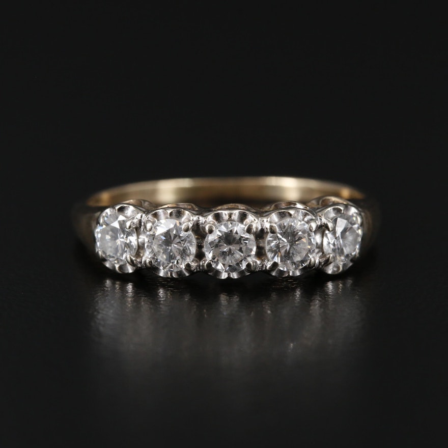 14K Gold Diamond Ring