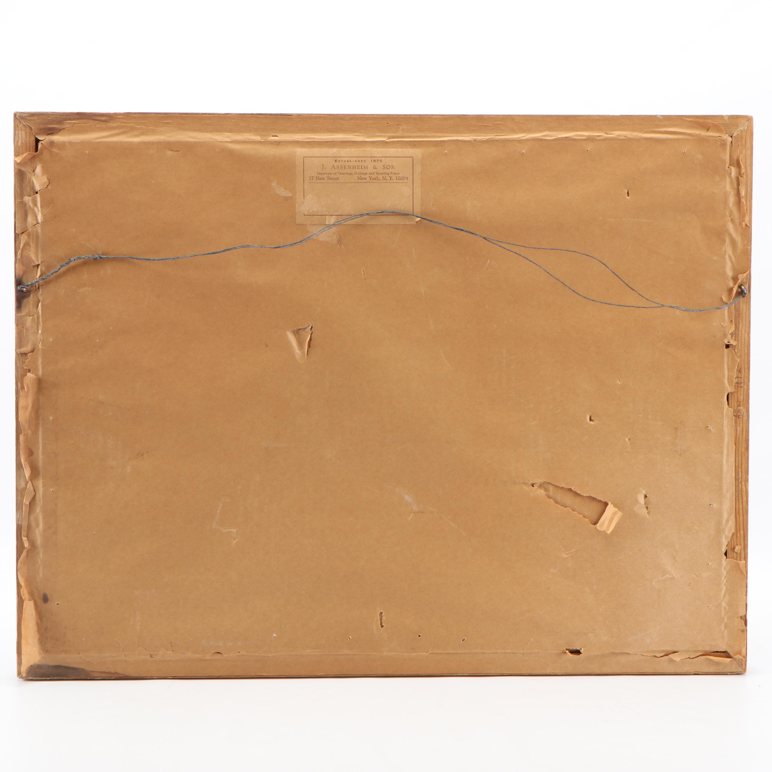 R. W. Van Boskerck European Coastal Watercolor Painting