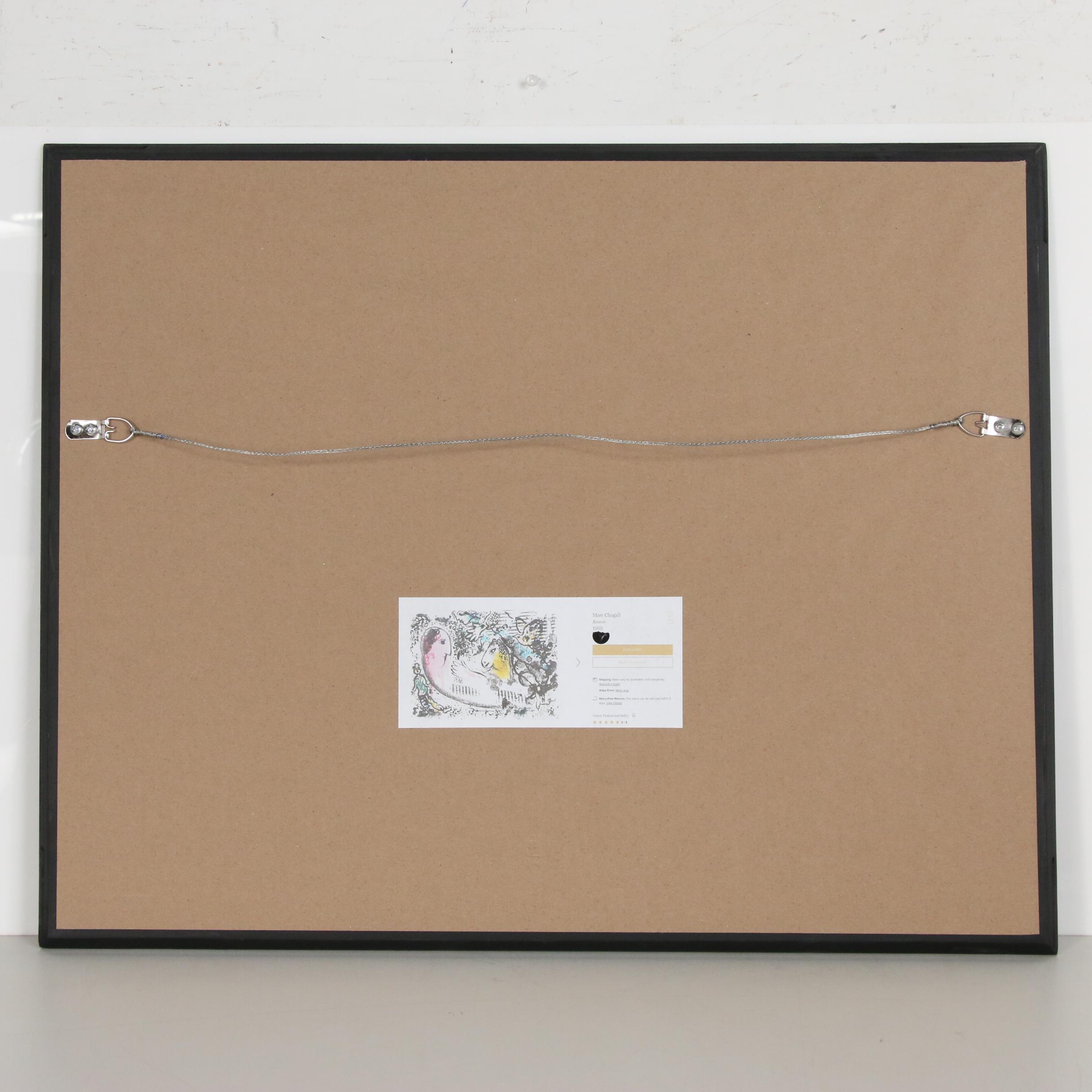 Marc Chagall Derrière le Miroir Lithograph "Reverie"