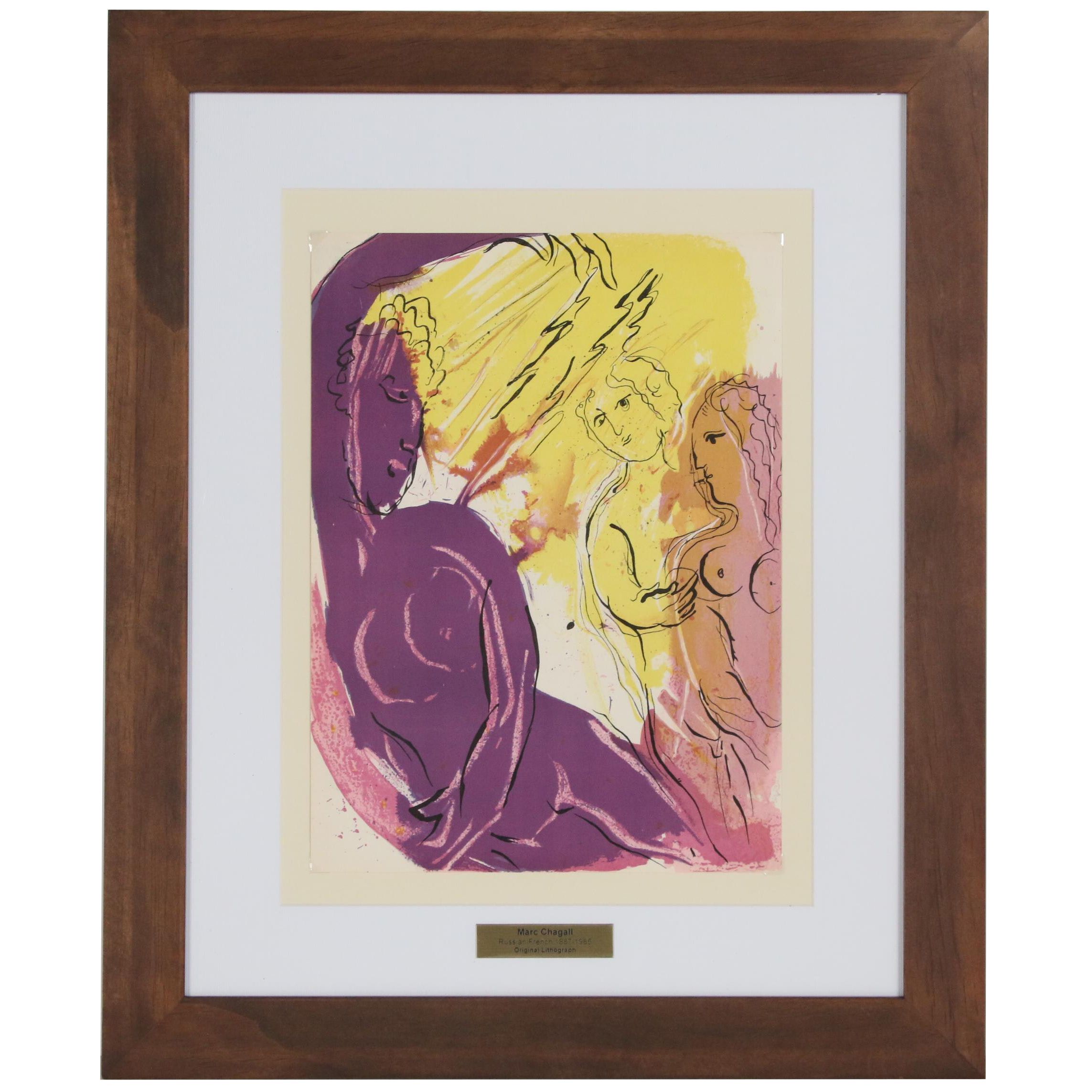 Marc Chagall Lithograph "Angel of Paradise", 1956