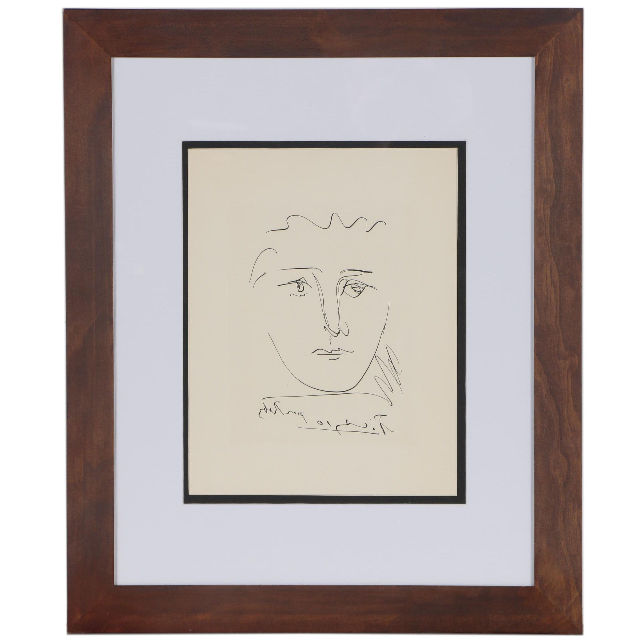 Pablo Picasso Restrike Etching "L'Age de Soleil", 1950