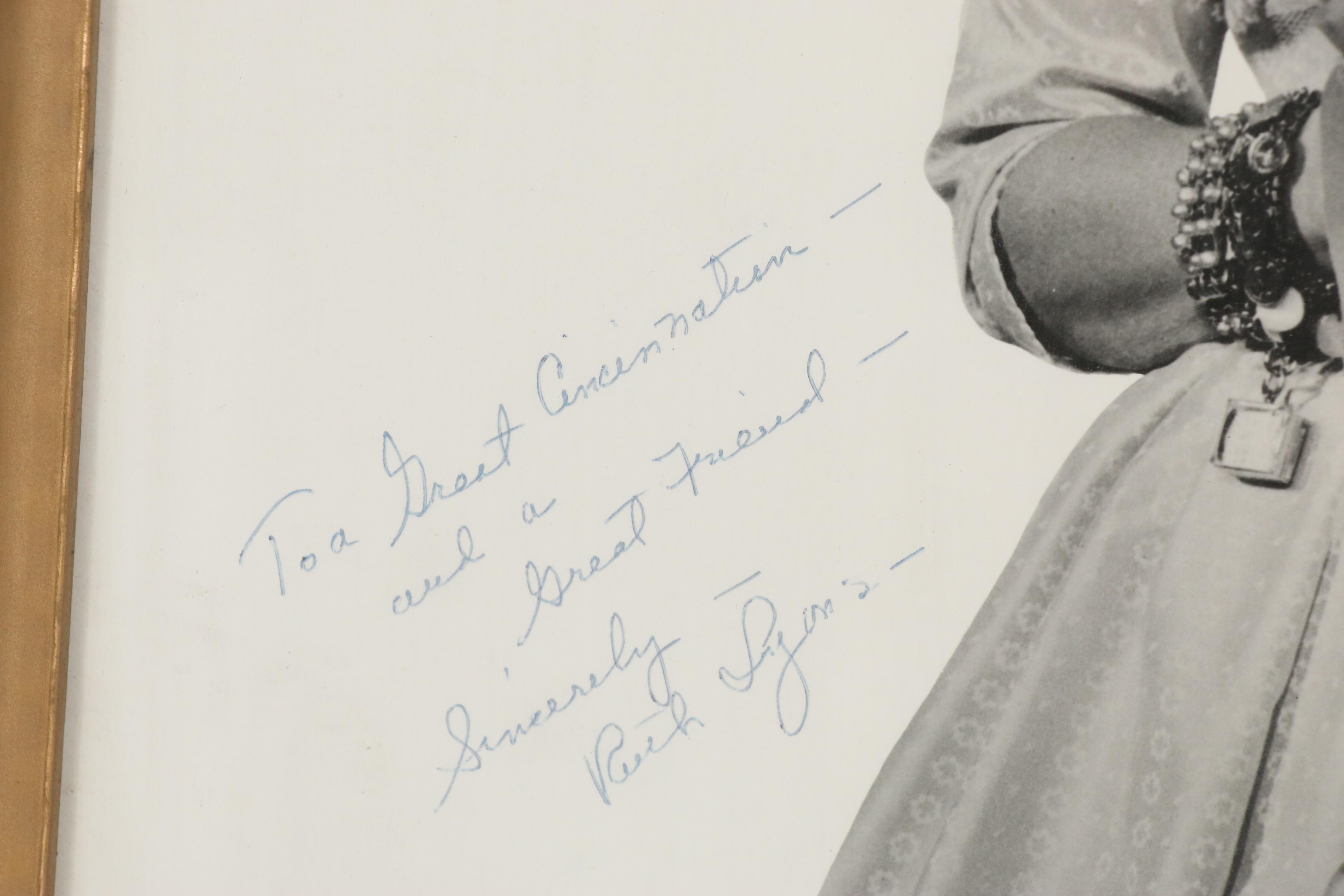 Ruth Lyons (Cincinnati Broadcast Legend) Autographed Photograph