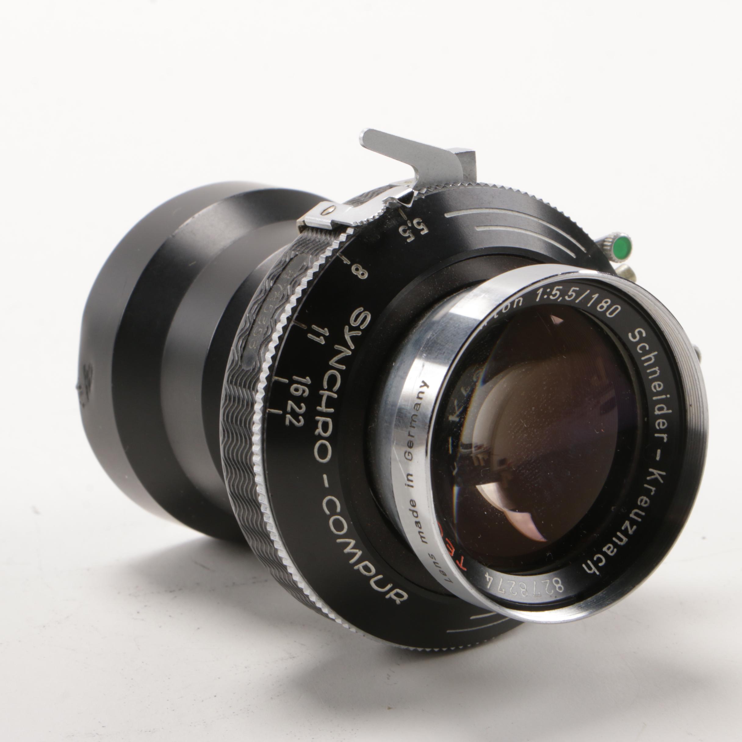 Schneider-Kreuznach Tele-Arton 180mm f/5.5 and Super-Angulon 65mm f/8 Lenses