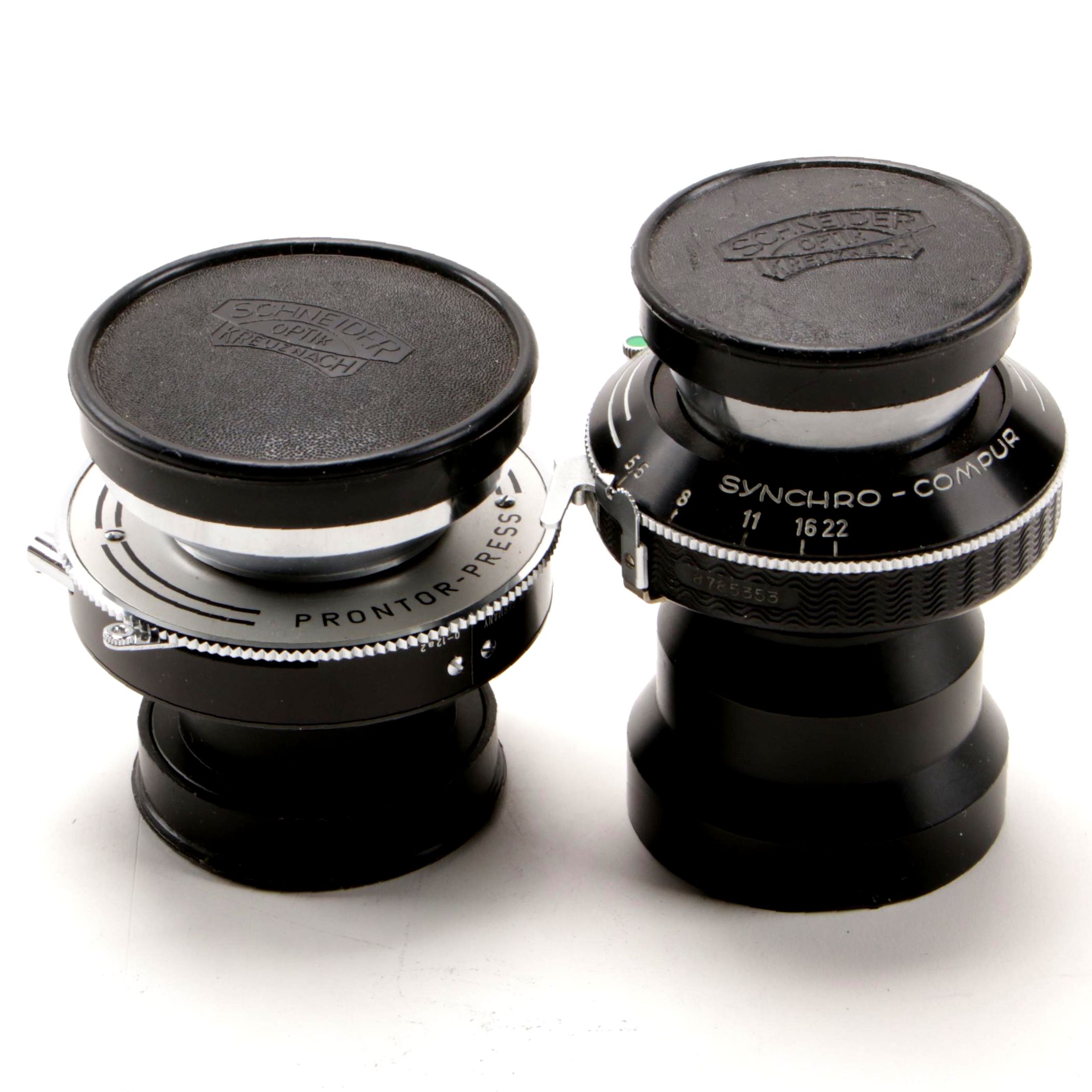 Schneider-Kreuznach Tele-Arton 180mm f/5.5 and Super-Angulon 65mm f/8 Lenses