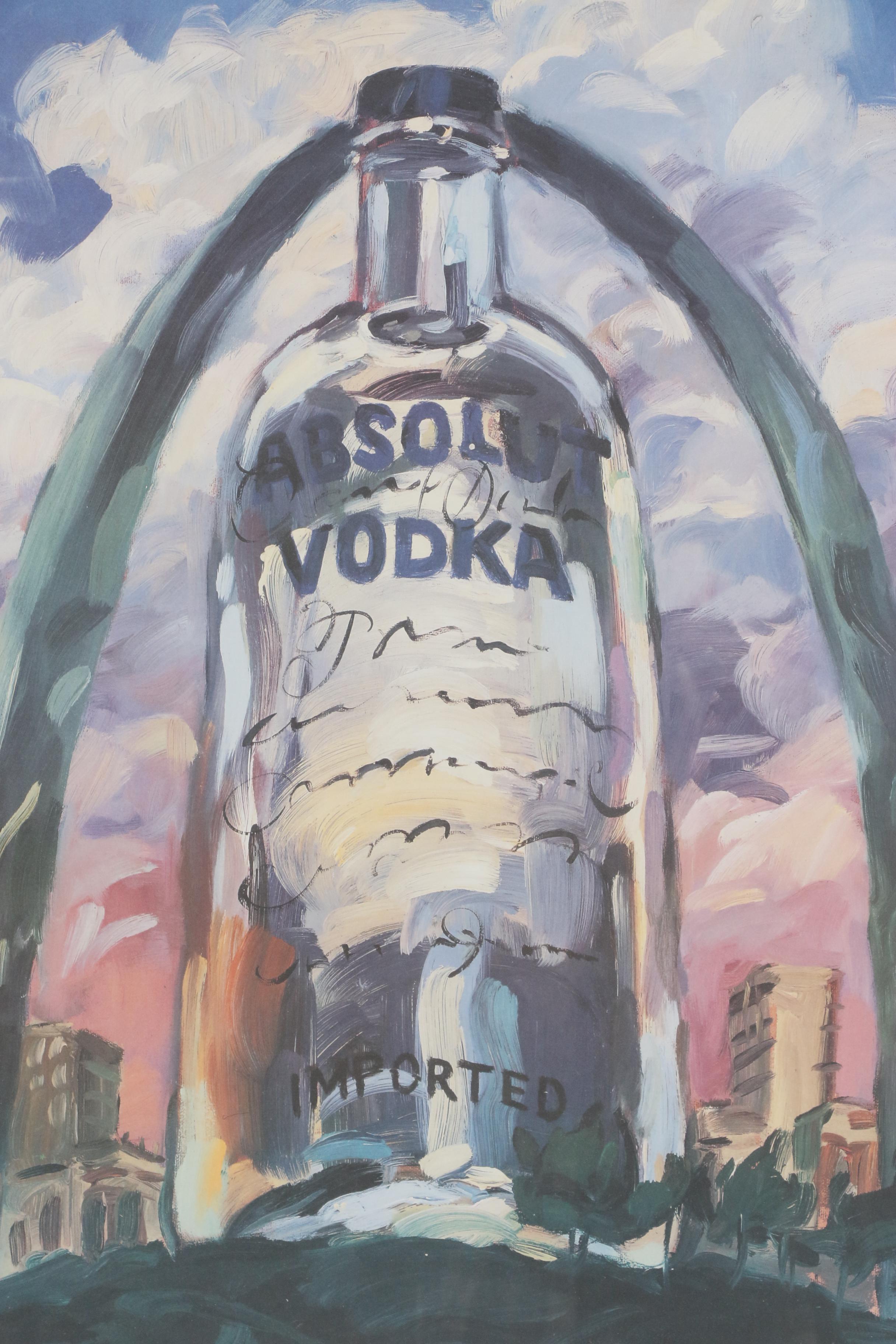 Absolut Vodka Poster, 1992 AIDS Awareness Campaign