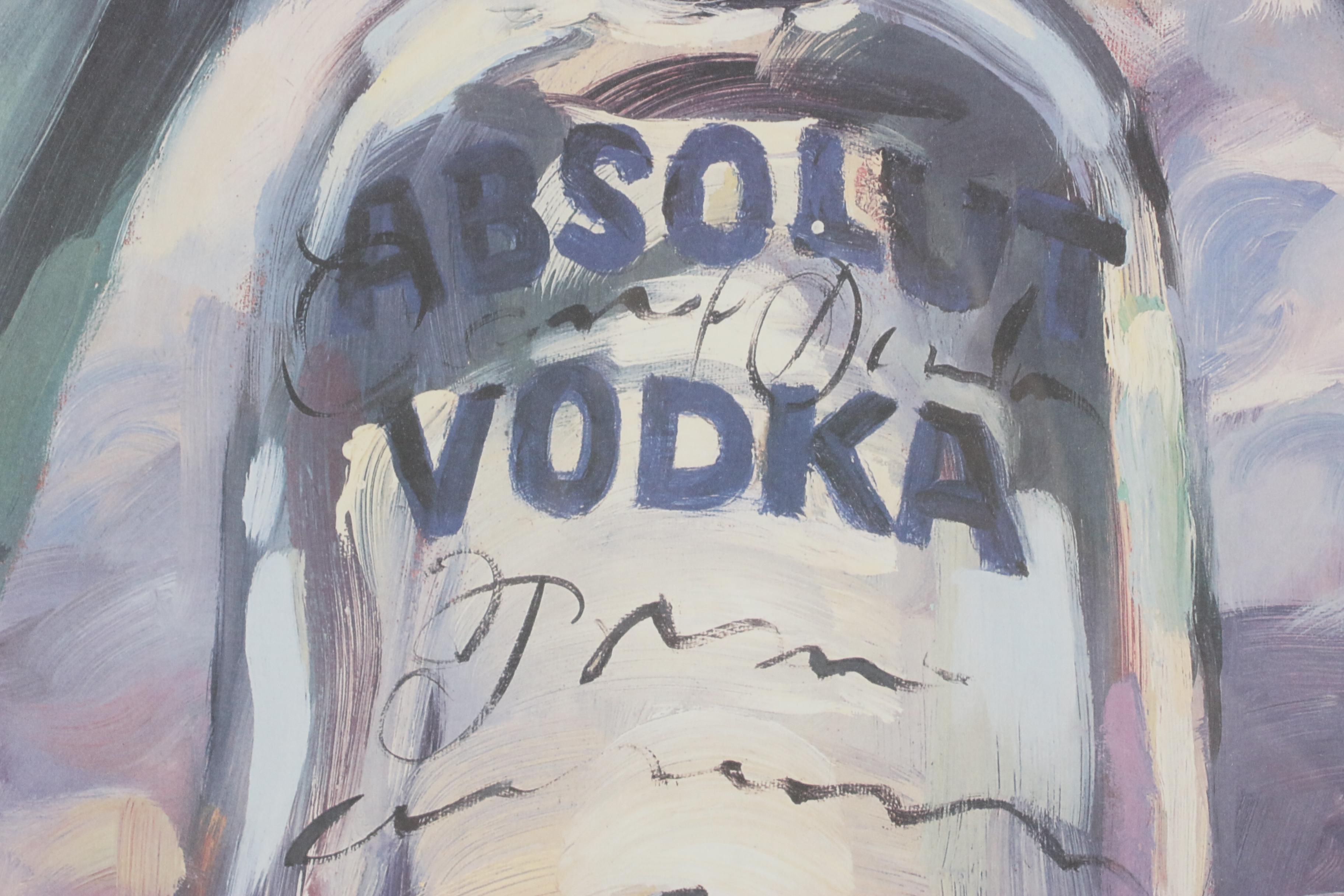 Absolut Vodka Poster, 1992 AIDS Awareness Campaign