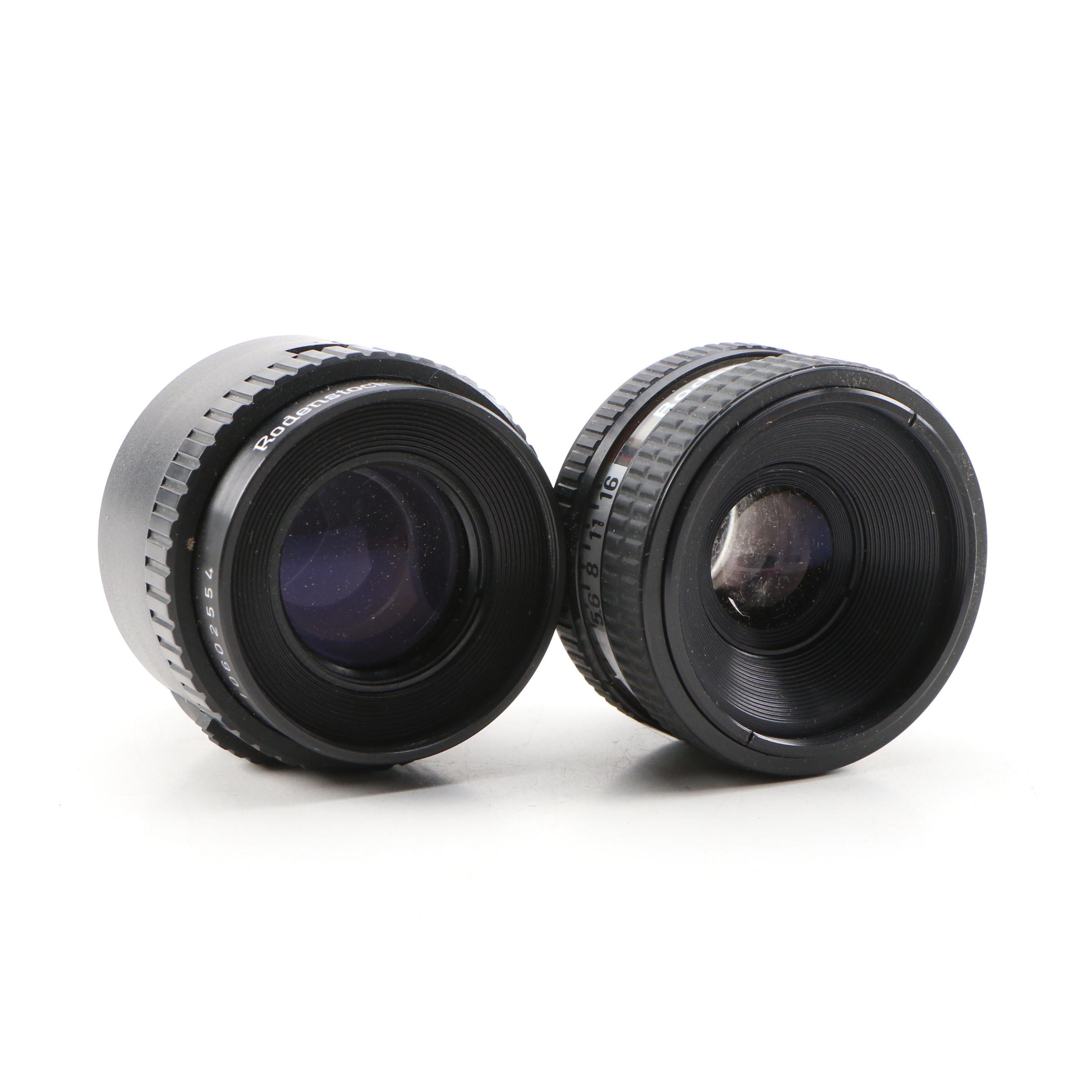 Rodenstock Apo-Rodagon-R 75mm f/4 and Rodenstock Rodagon 50mm f/2.8 Lenses