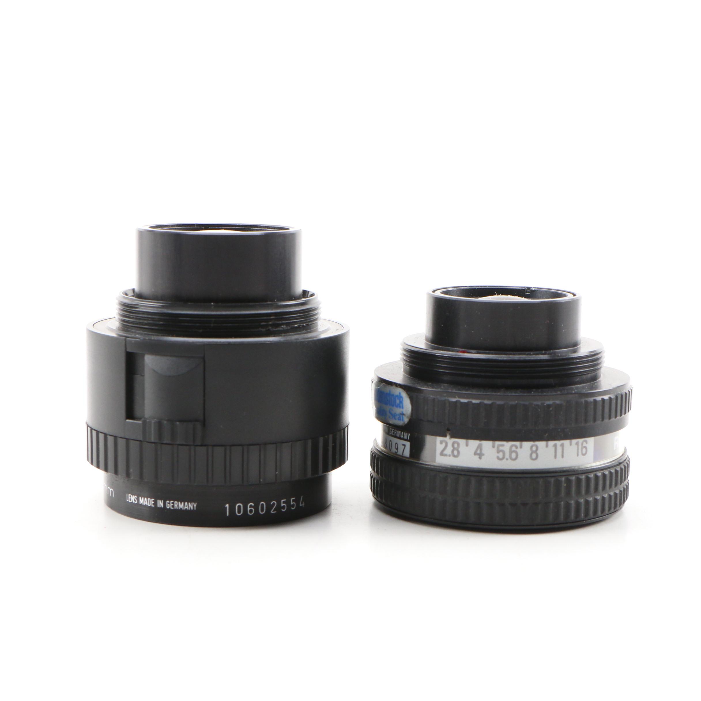 Rodenstock Apo-Rodagon-R 75mm f/4 and Rodenstock Rodagon 50mm f/2.8 Lenses