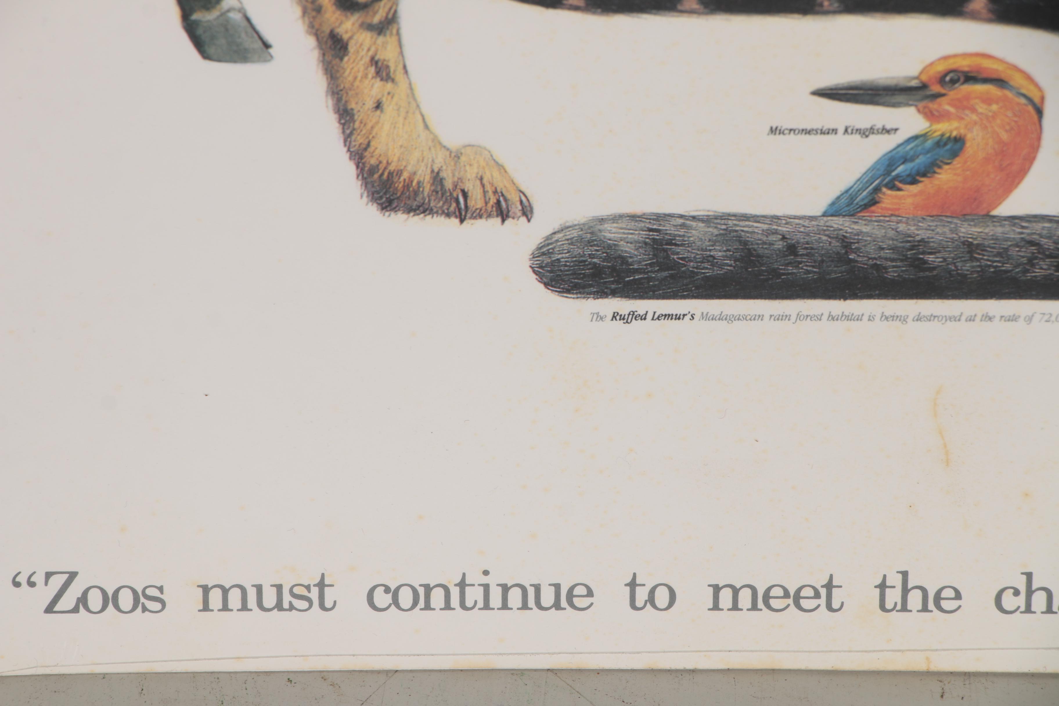 Cincinnati Zoo and Botanical Garden Offset Lithograph Poster