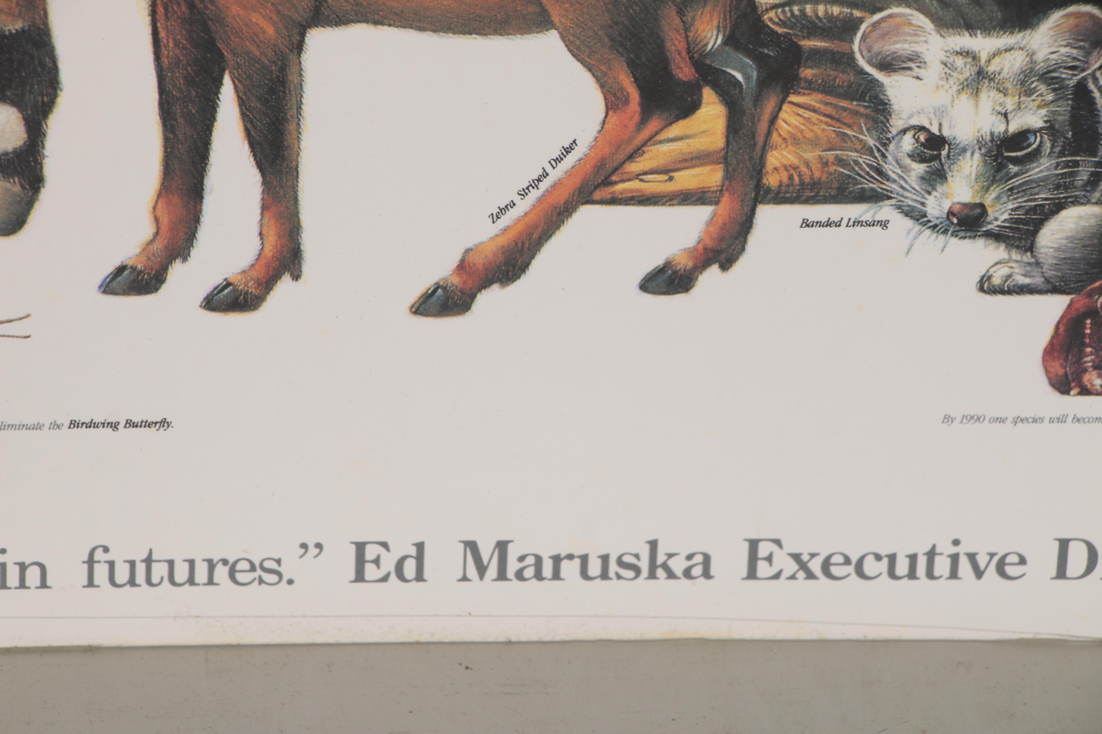 Cincinnati Zoo and Botanical Garden Offset Lithograph Poster