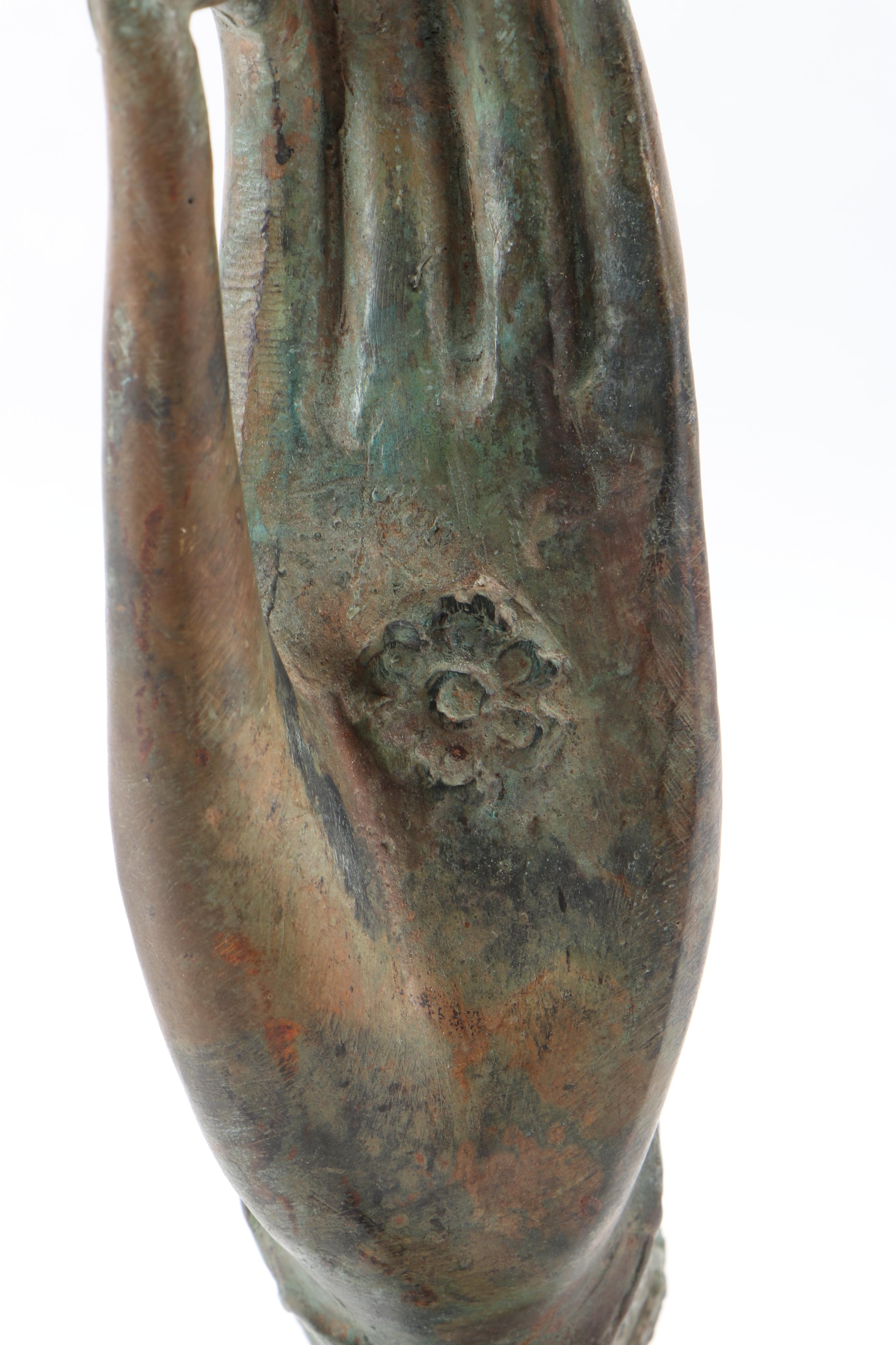 Thai Bronze Hand of Buddha in Vitarka Mudra