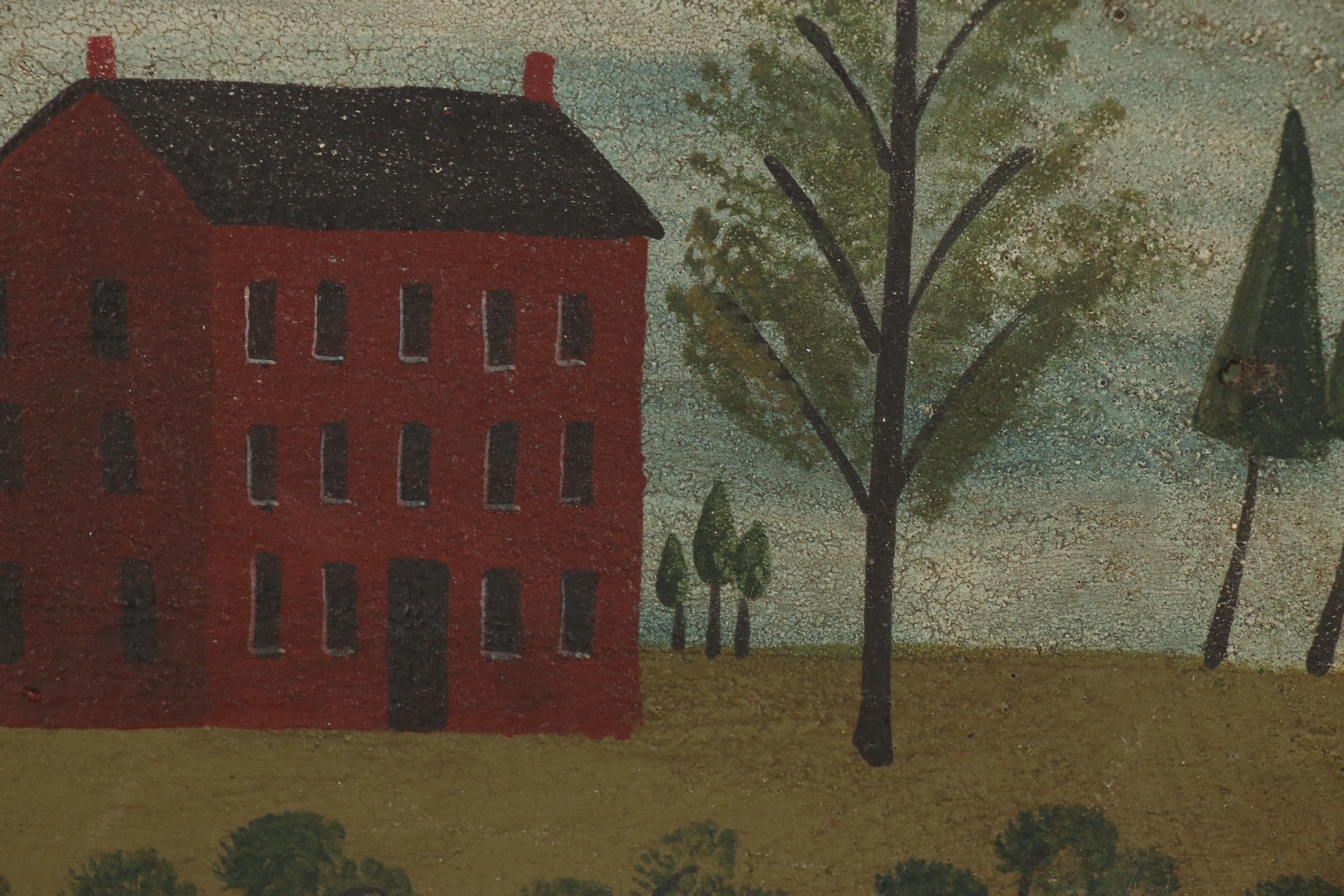 Contemporary Folk Art Paintings on Wooden Trays