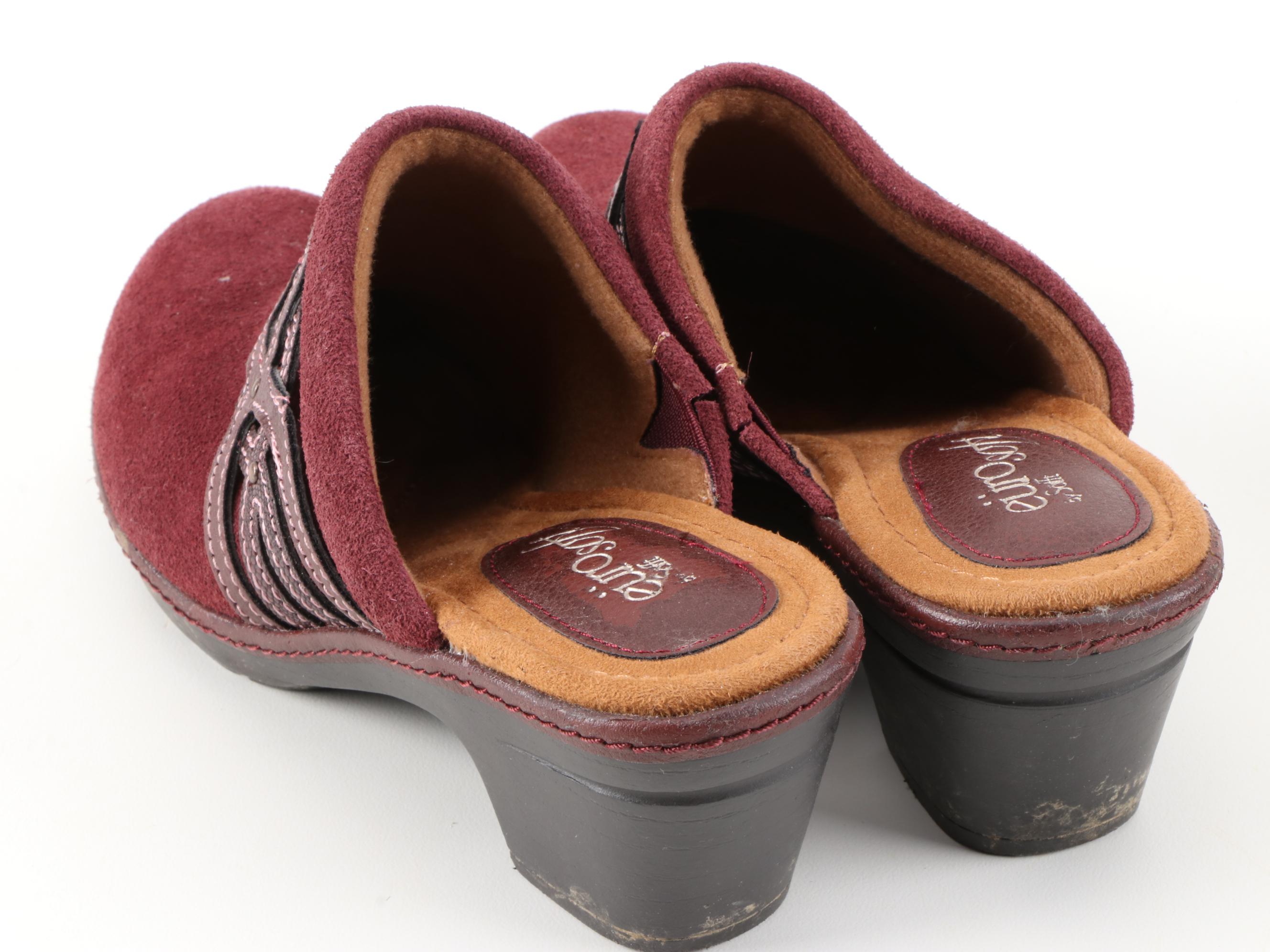 Eürosoft by Söfft and Softspots Suede and Leather Clogs