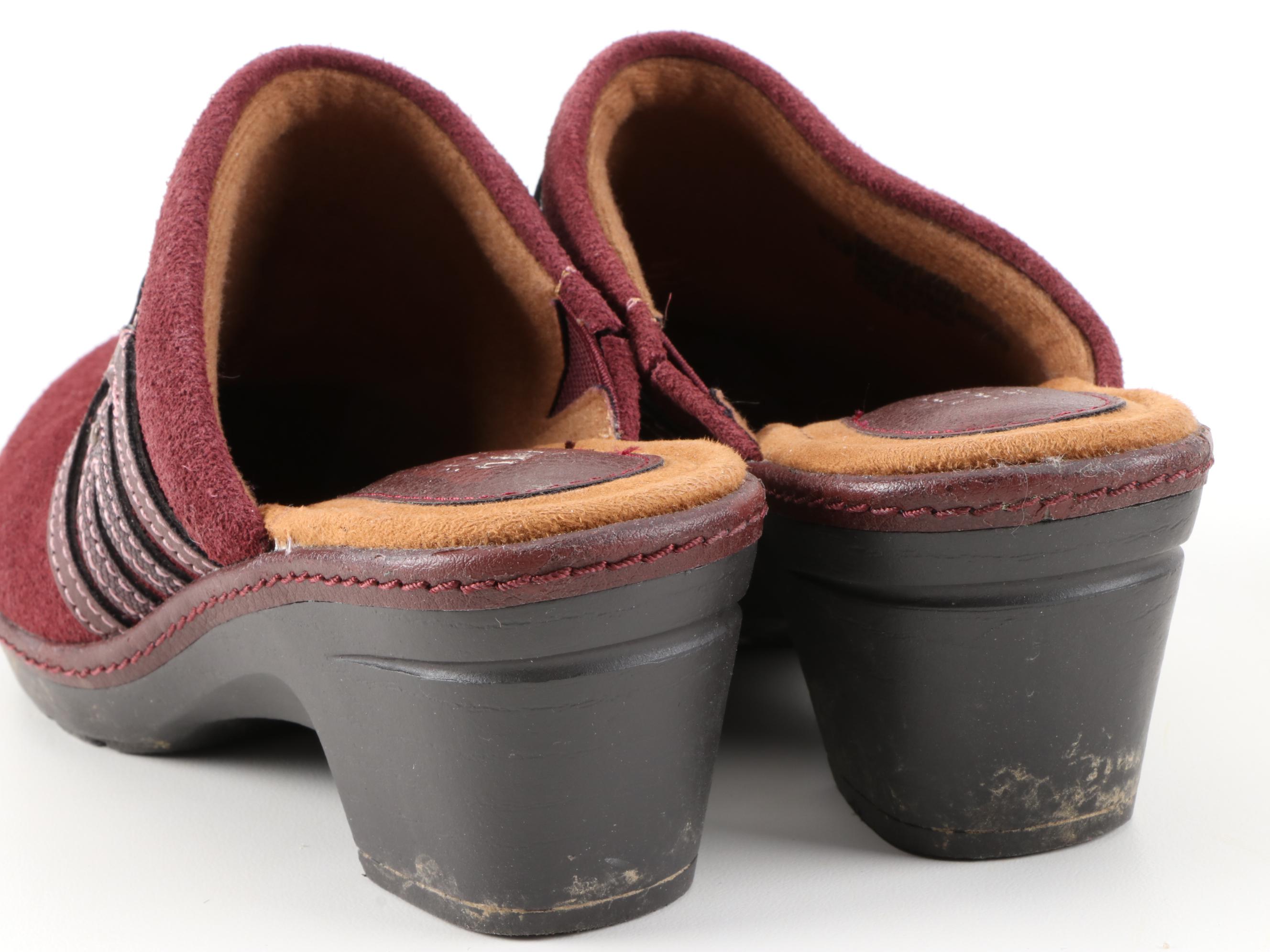 Eürosoft by Söfft and Softspots Suede and Leather Clogs