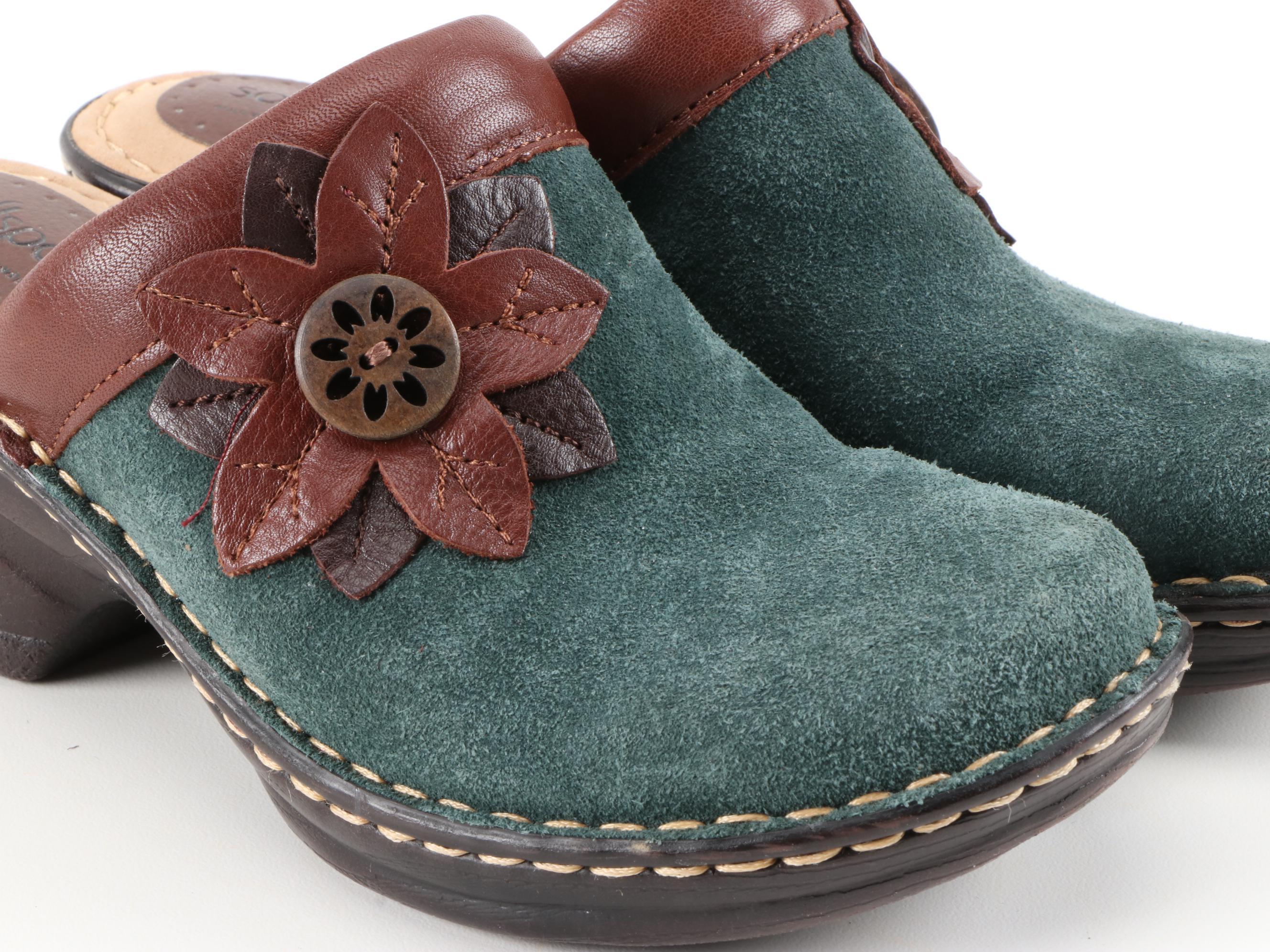 Eürosoft by Söfft and Softspots Suede and Leather Clogs