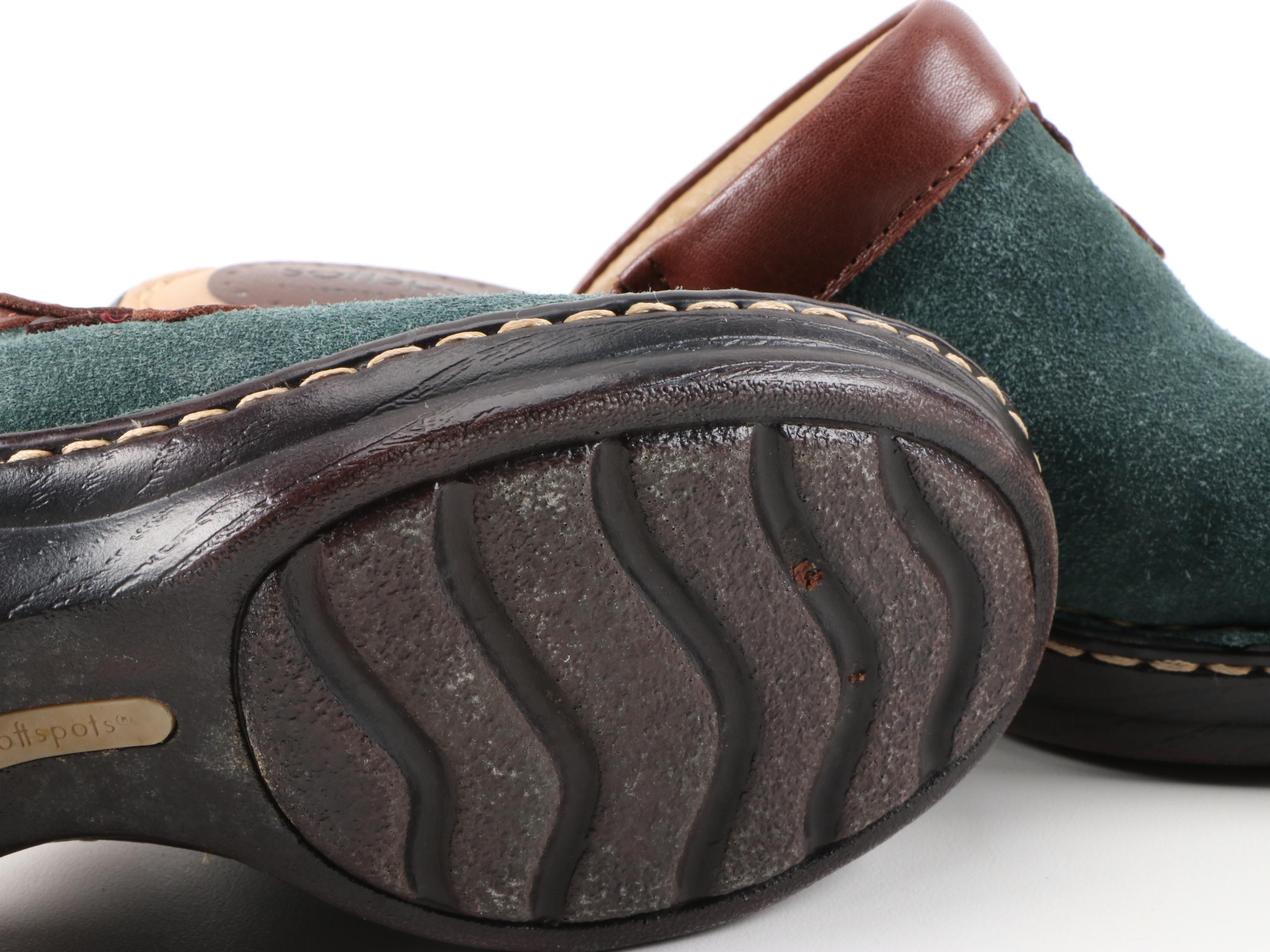 Eürosoft by Söfft and Softspots Suede and Leather Clogs