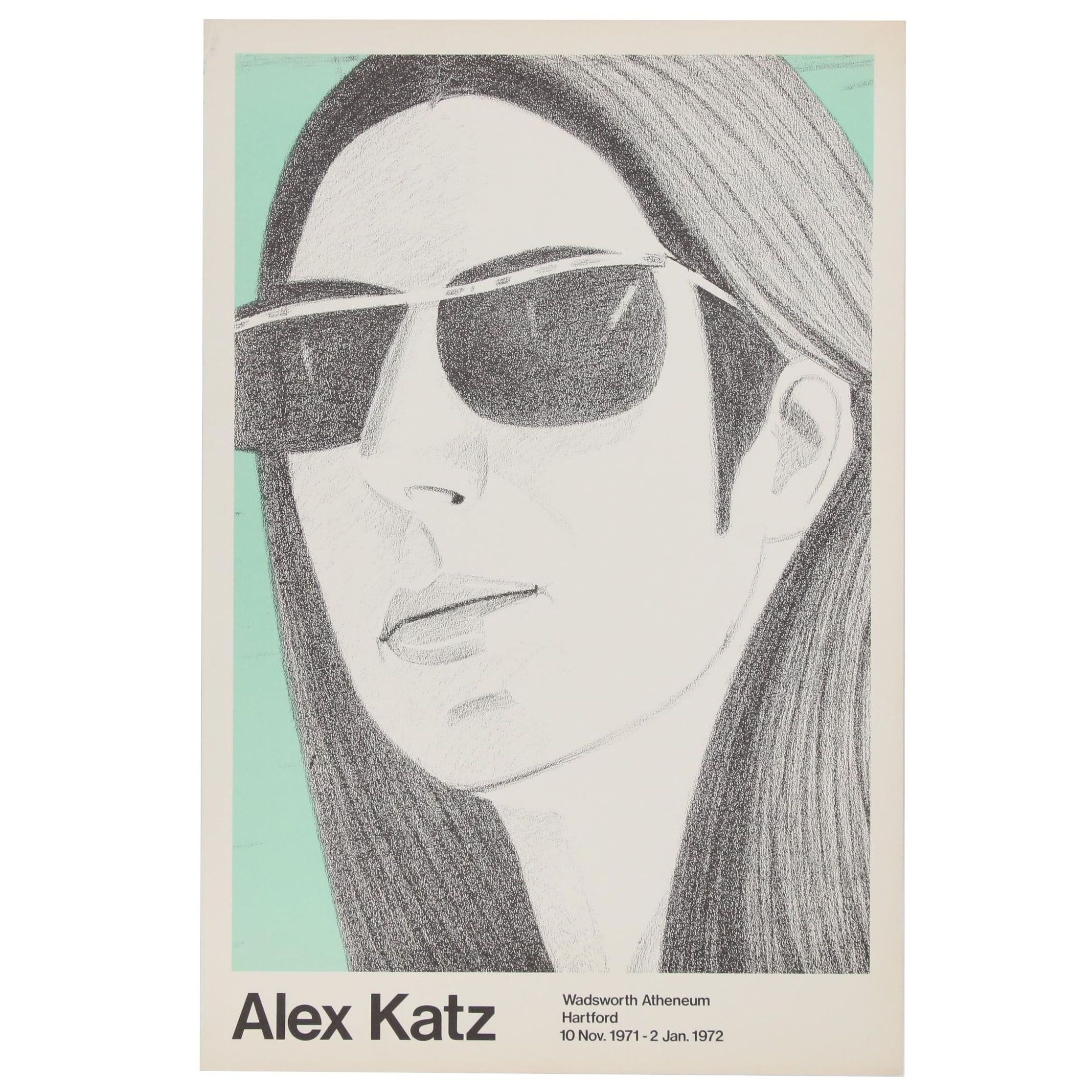 Alex Katz Lithograph Exhibition Poster, 1971