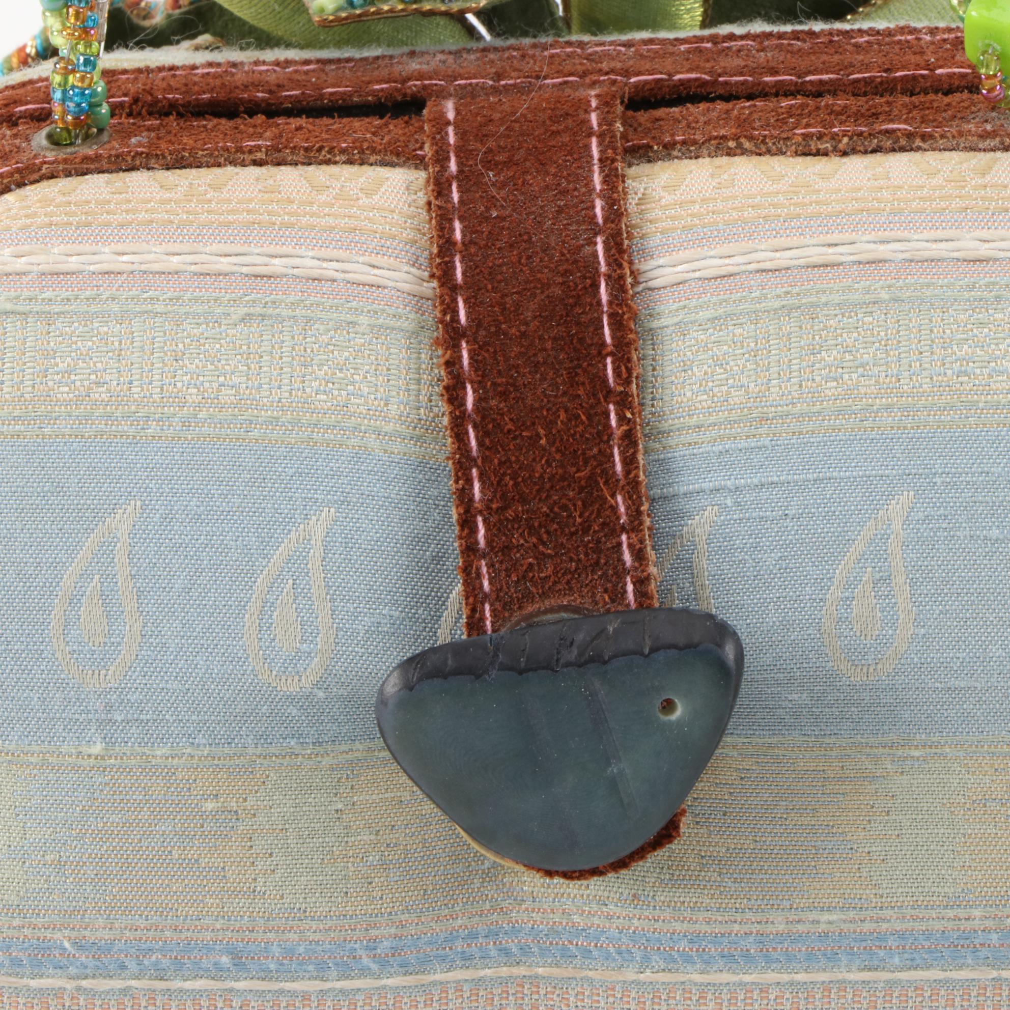 Mary Frances Floral Embellished Shoulder Bag