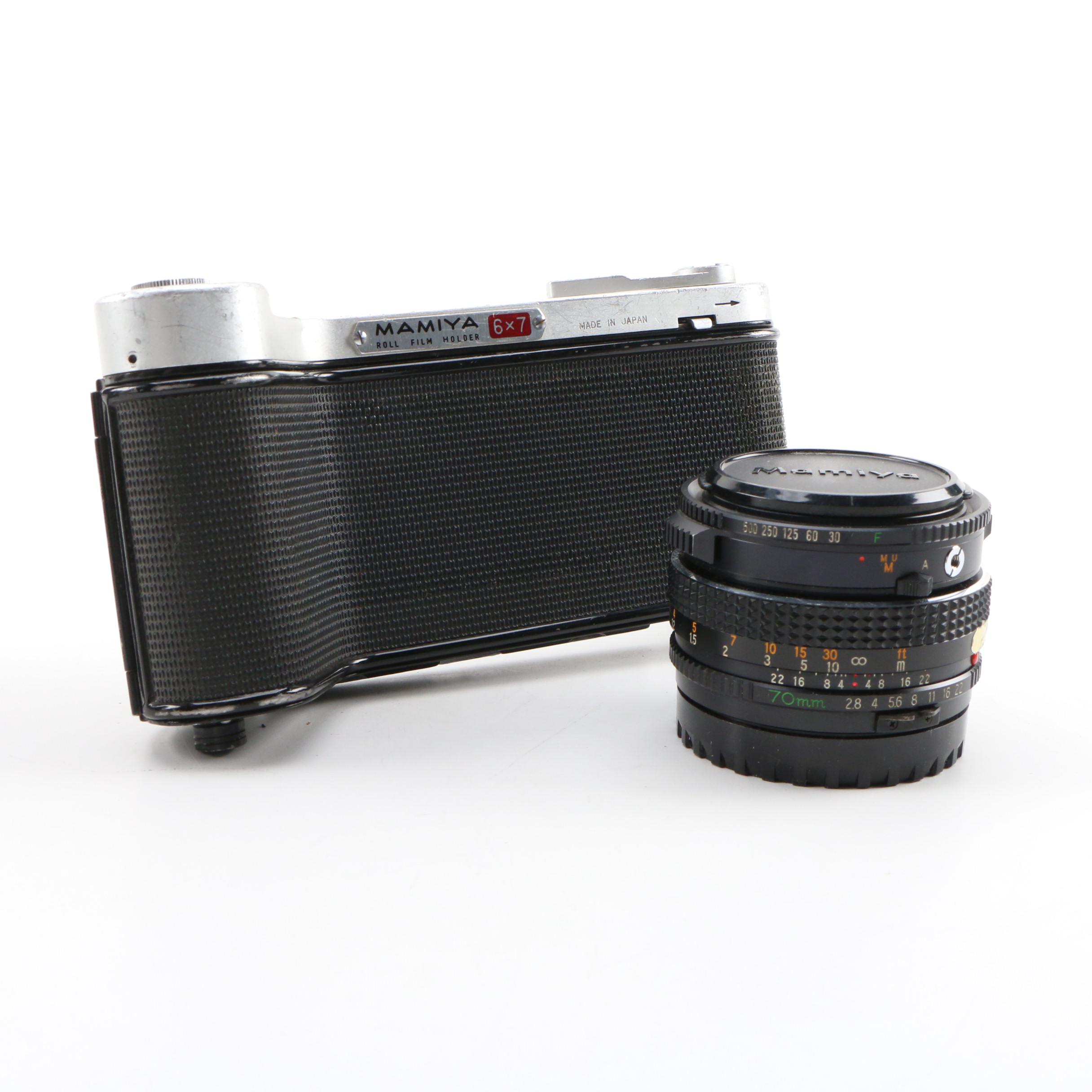 Mamiya Camera with Accessories