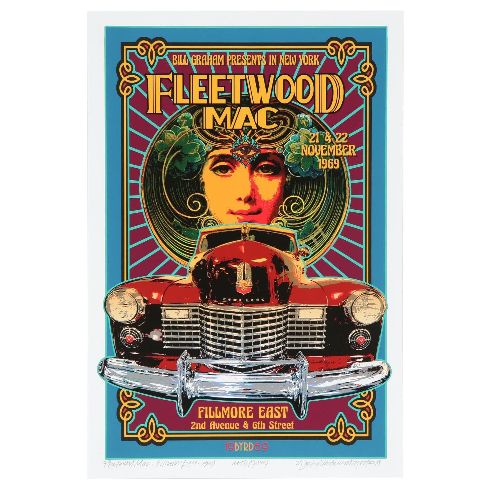 David Edward Byrd Giclée "Fleetwood Mac at the Fillmore East 1969"