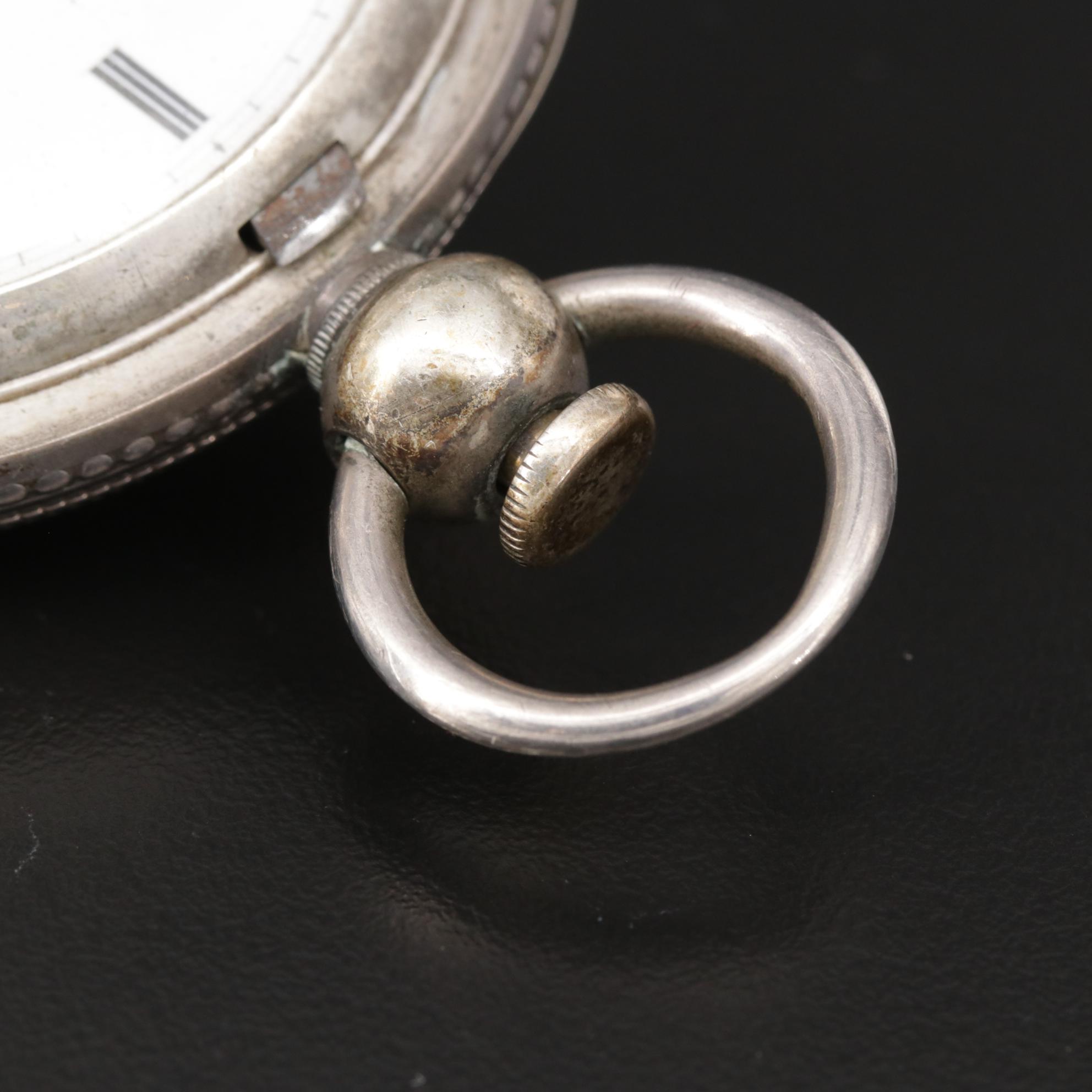 1867 Waltham 900 Silver Hunting Case Pocket Watch, Antique