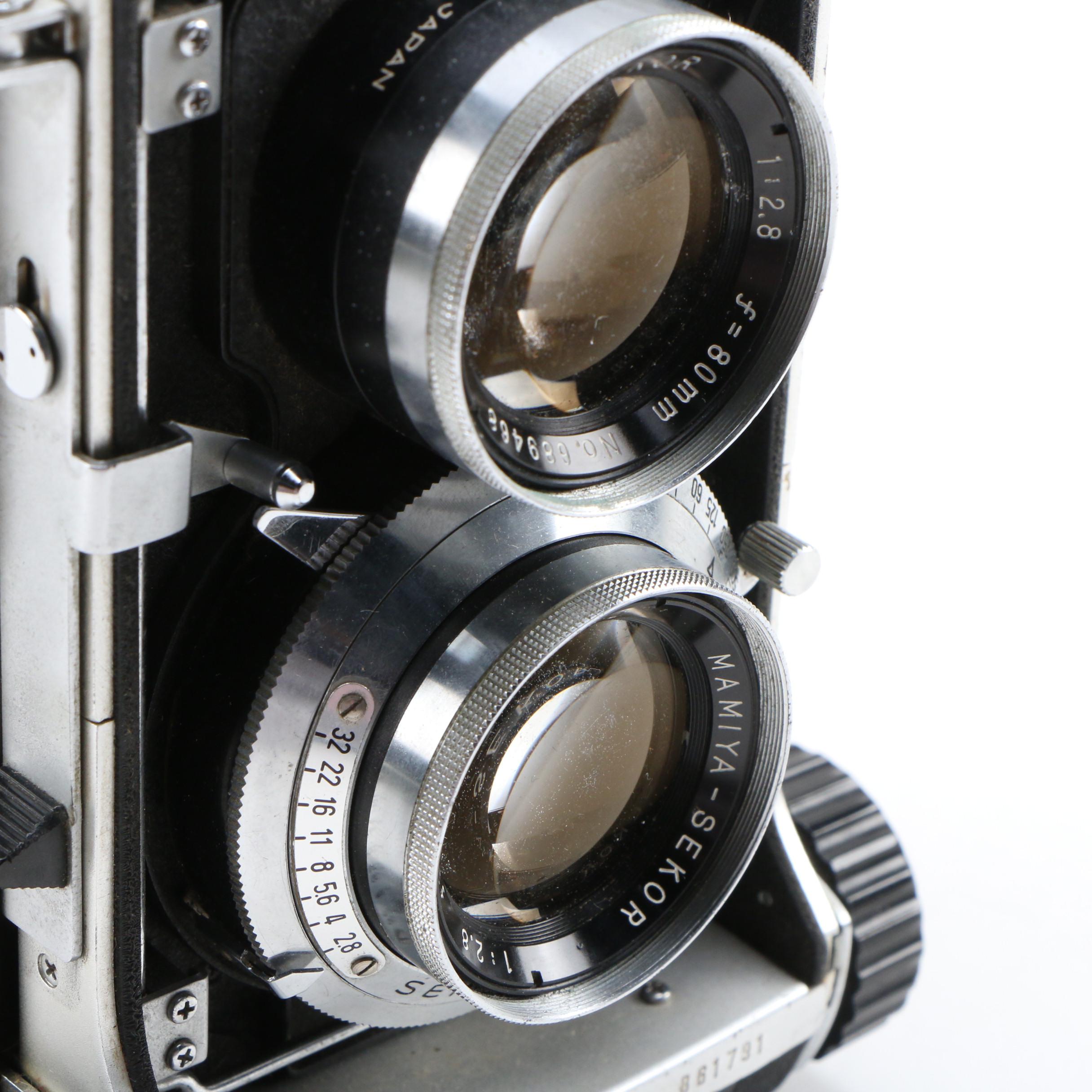 Mamiya C220 TLR Film Camera with 80mm Lens, 1970s